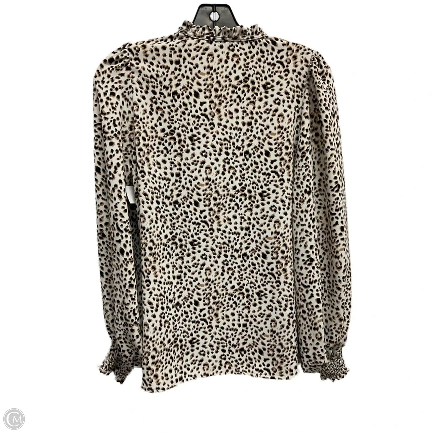 Blouse Long Sleeve By Vine & Love In Animal Print, Size: S