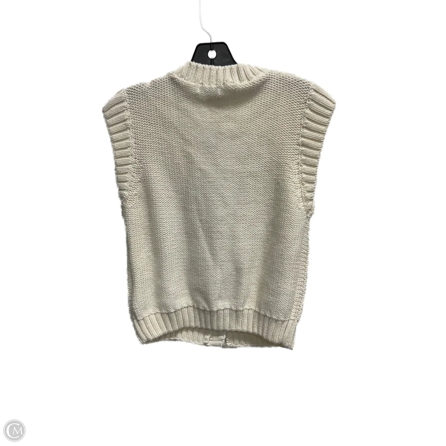 Vest Sweater By Z Supply In Cream, Size: L