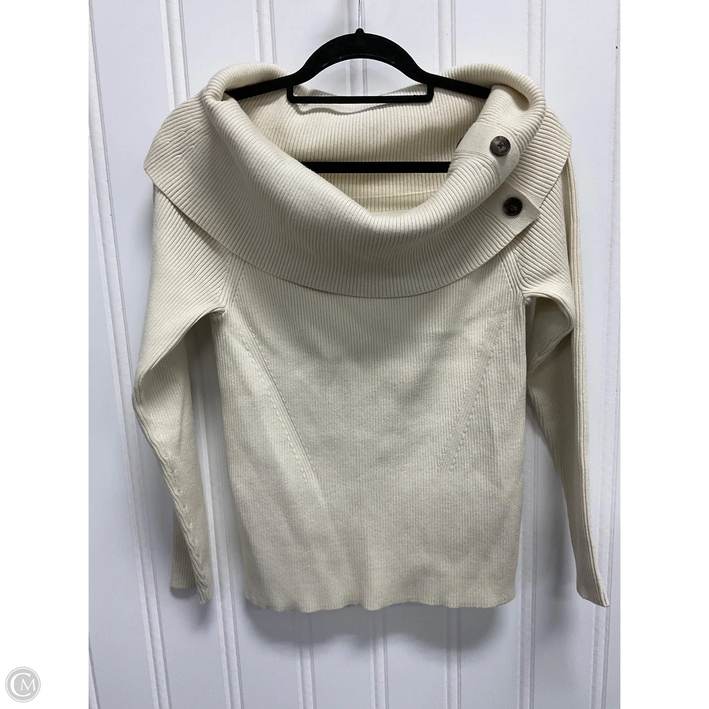 Sweater By Banana Republic In Cream, Size: L