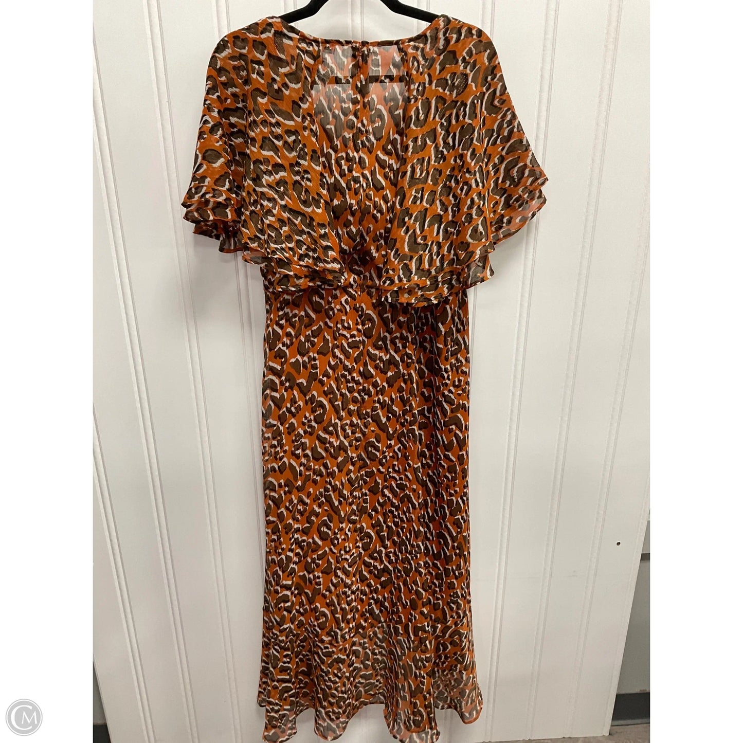 Dress Casual Maxi By Calvin Klein In Animal Print, Size: L