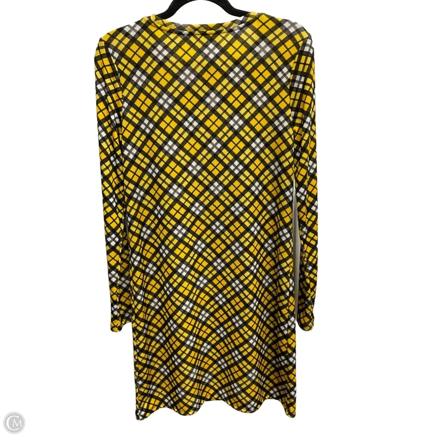 Dress Casual Midi By Michael By Michael Kors In Plaid Pattern, Size: M