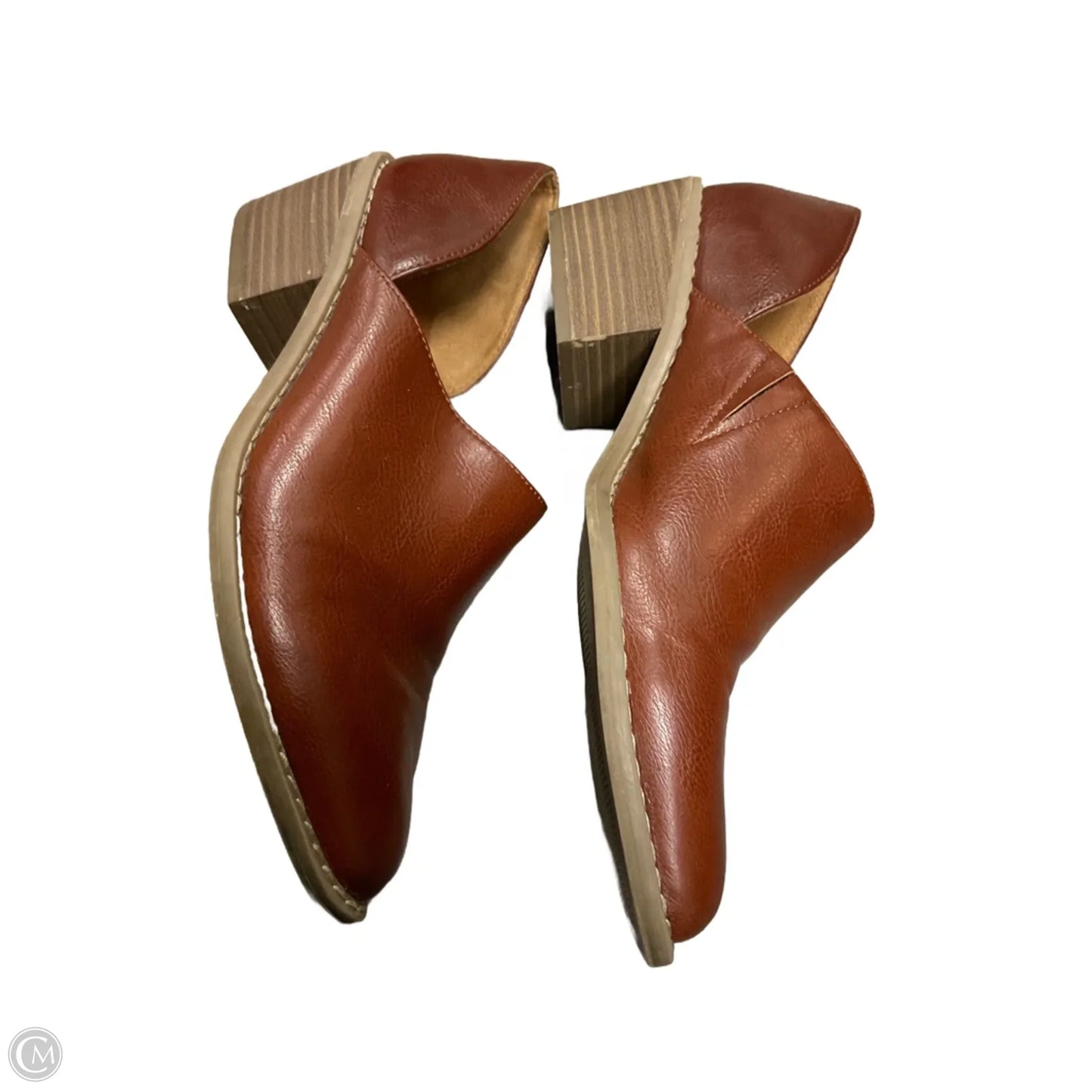 Shoes Heels Block By Universal Thread In Brown, Size: 9