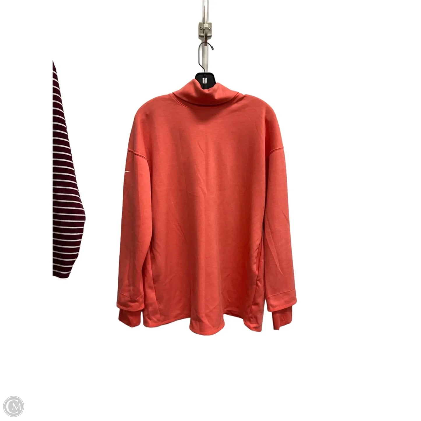 Sweatshirt Collar By Nike In Pink, Size: M