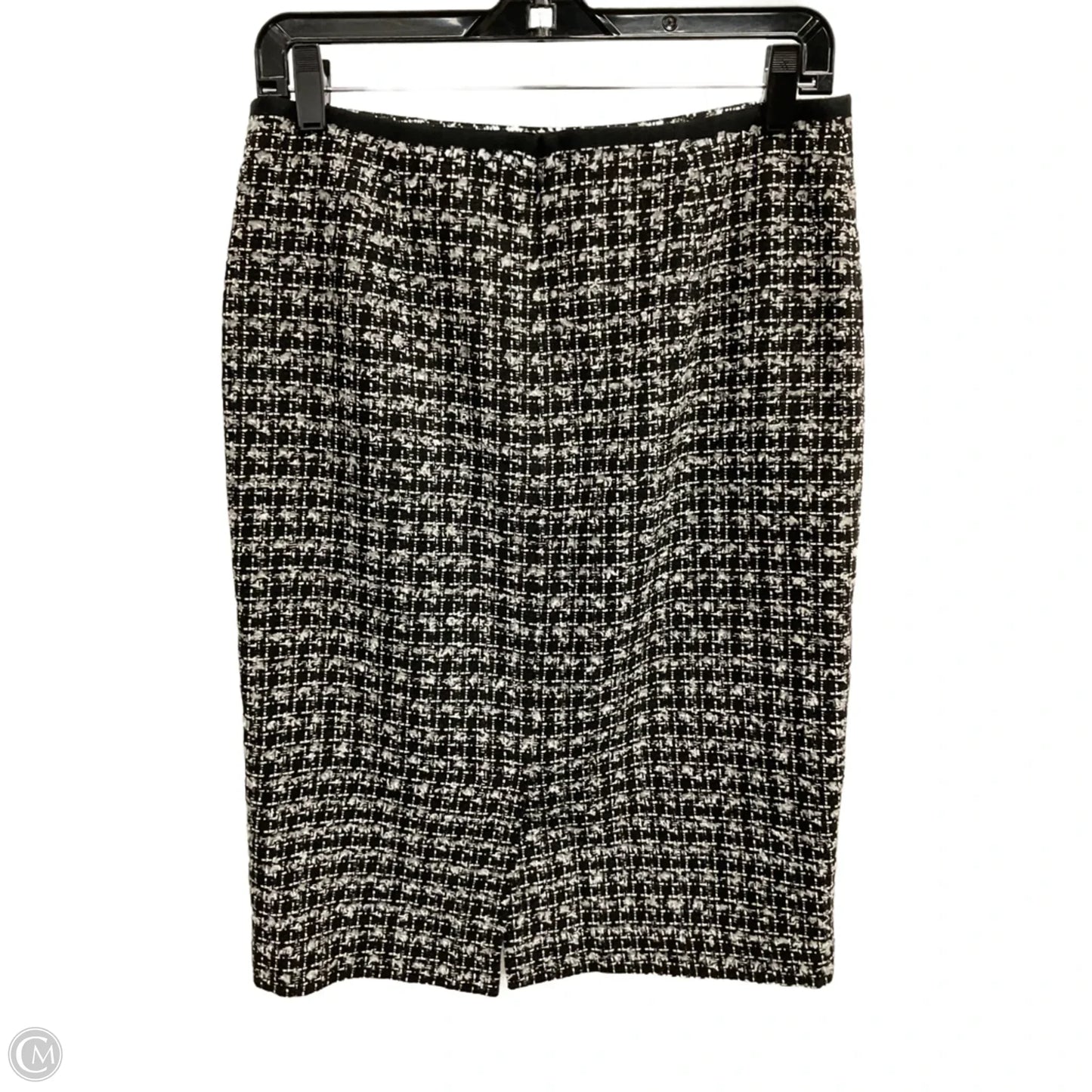 Skirt Midi By Talbots In Black & White, Size: 4