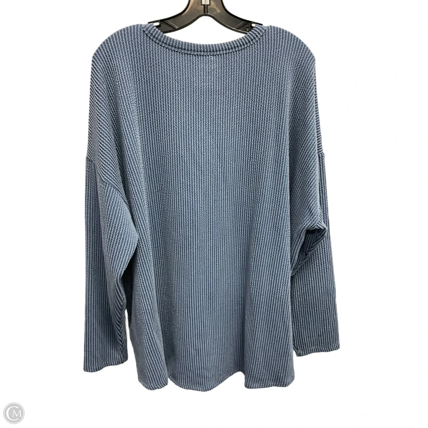Top Long Sleeve By Maurices In Blue, Size: 2x