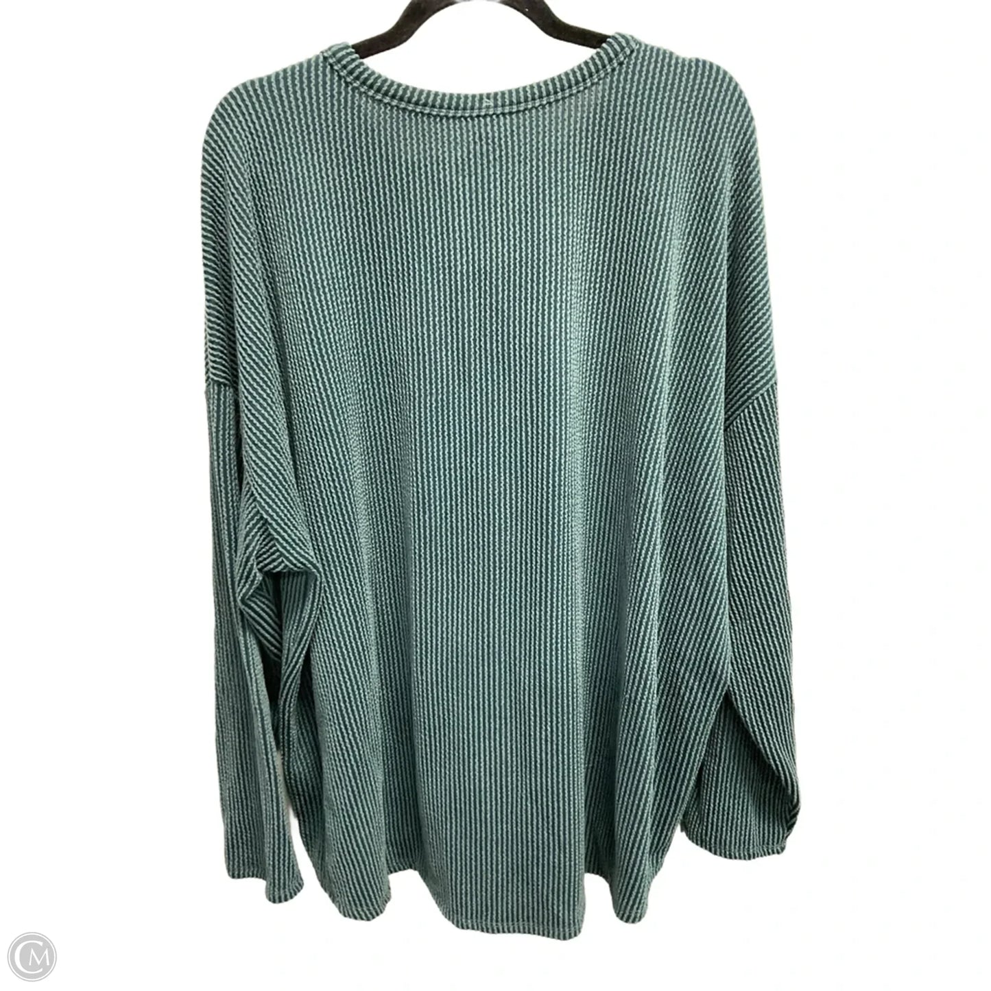 Top Long Sleeve By Maurices In Teal, Size: 2x