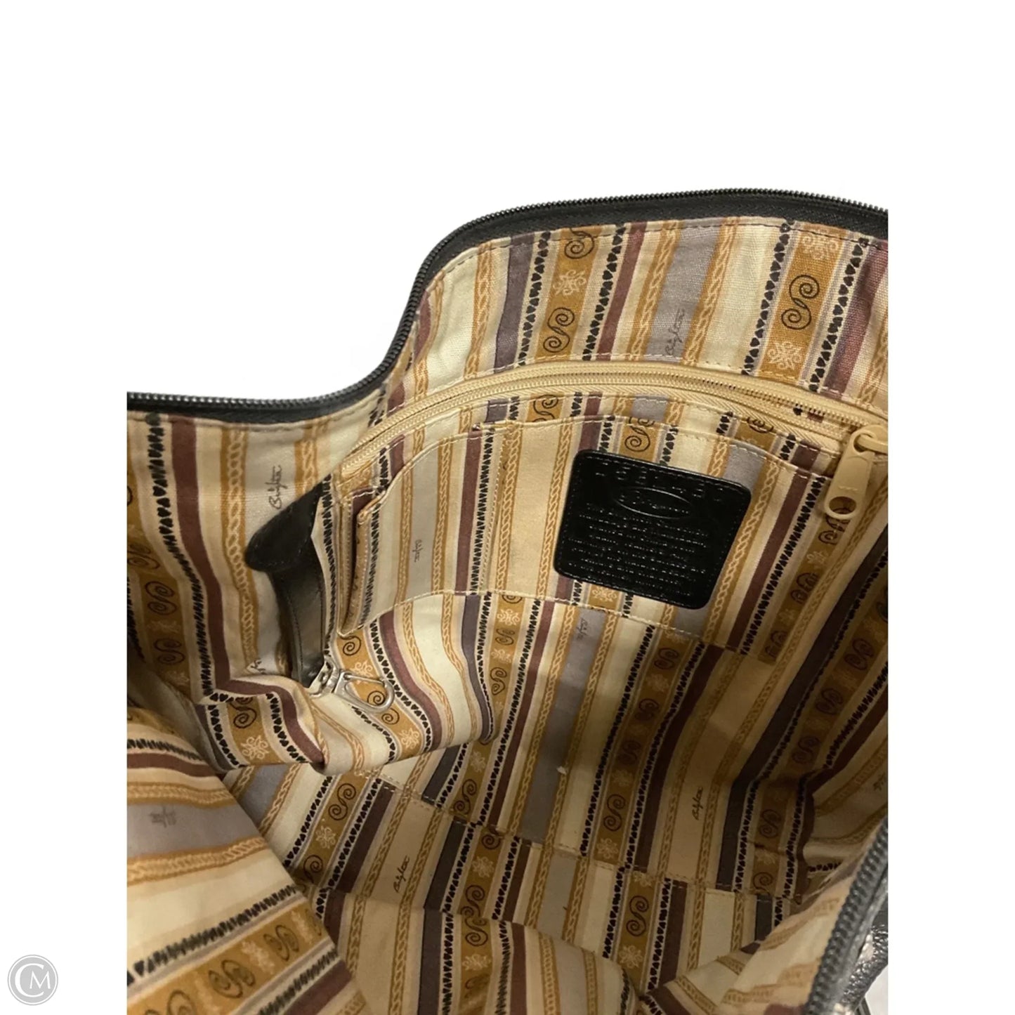 Handbag Leather By Brighton, Size: Medium