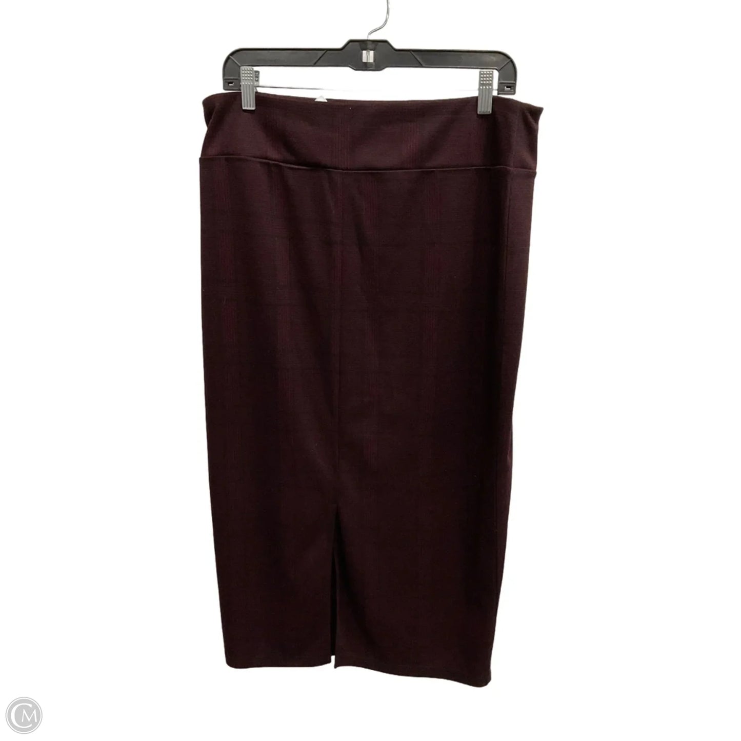 Skirt Midi By 14th And Union In Maroon, Size: L