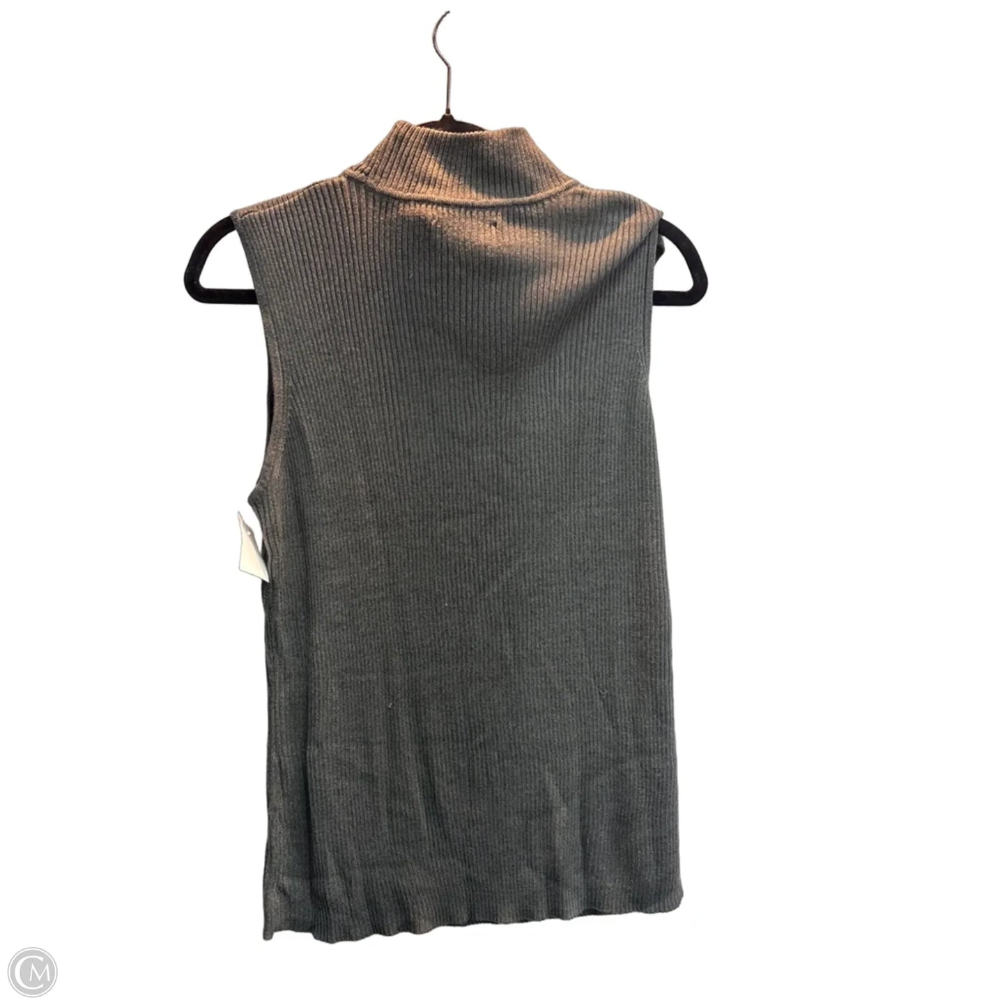 Top Sleeveless By Dana Buchman In Grey, Size: Xl