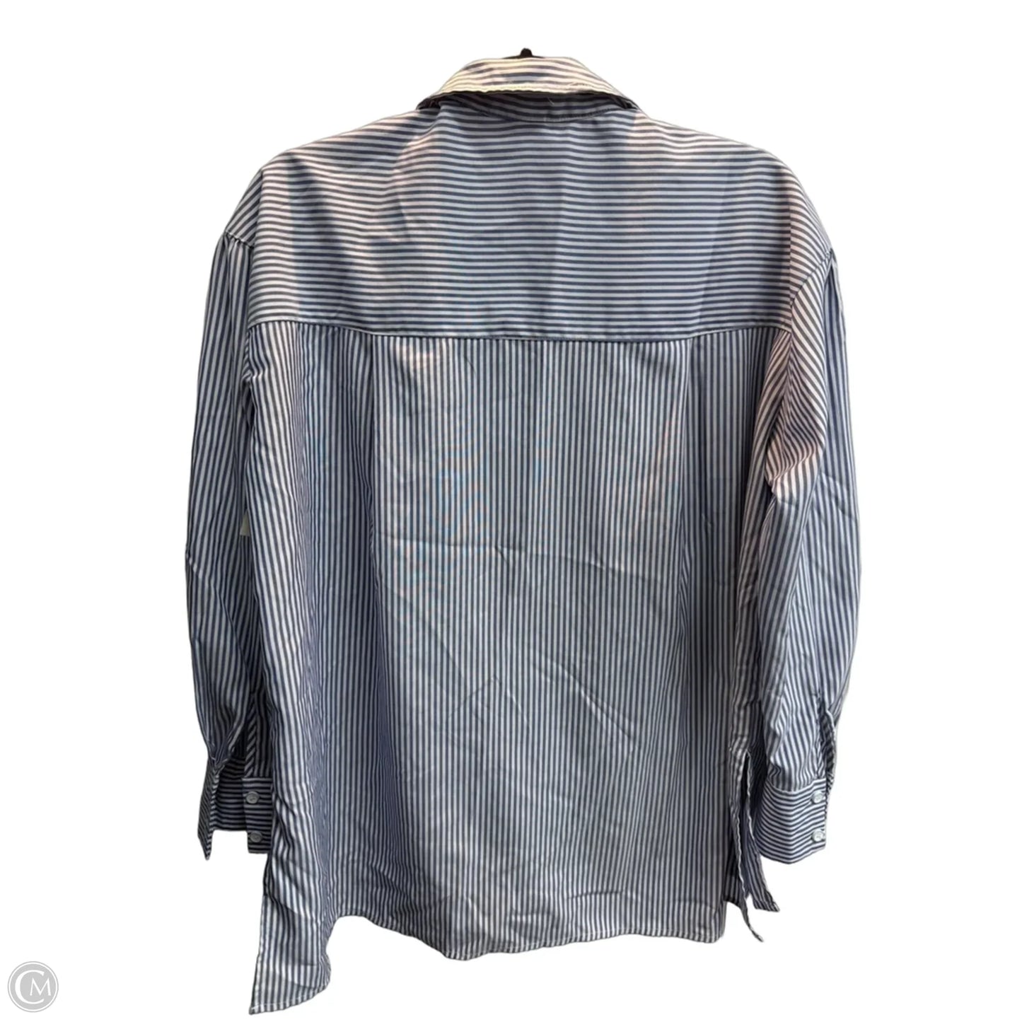 Top Long Sleeve By Exlura In Striped Pattern, Size: S