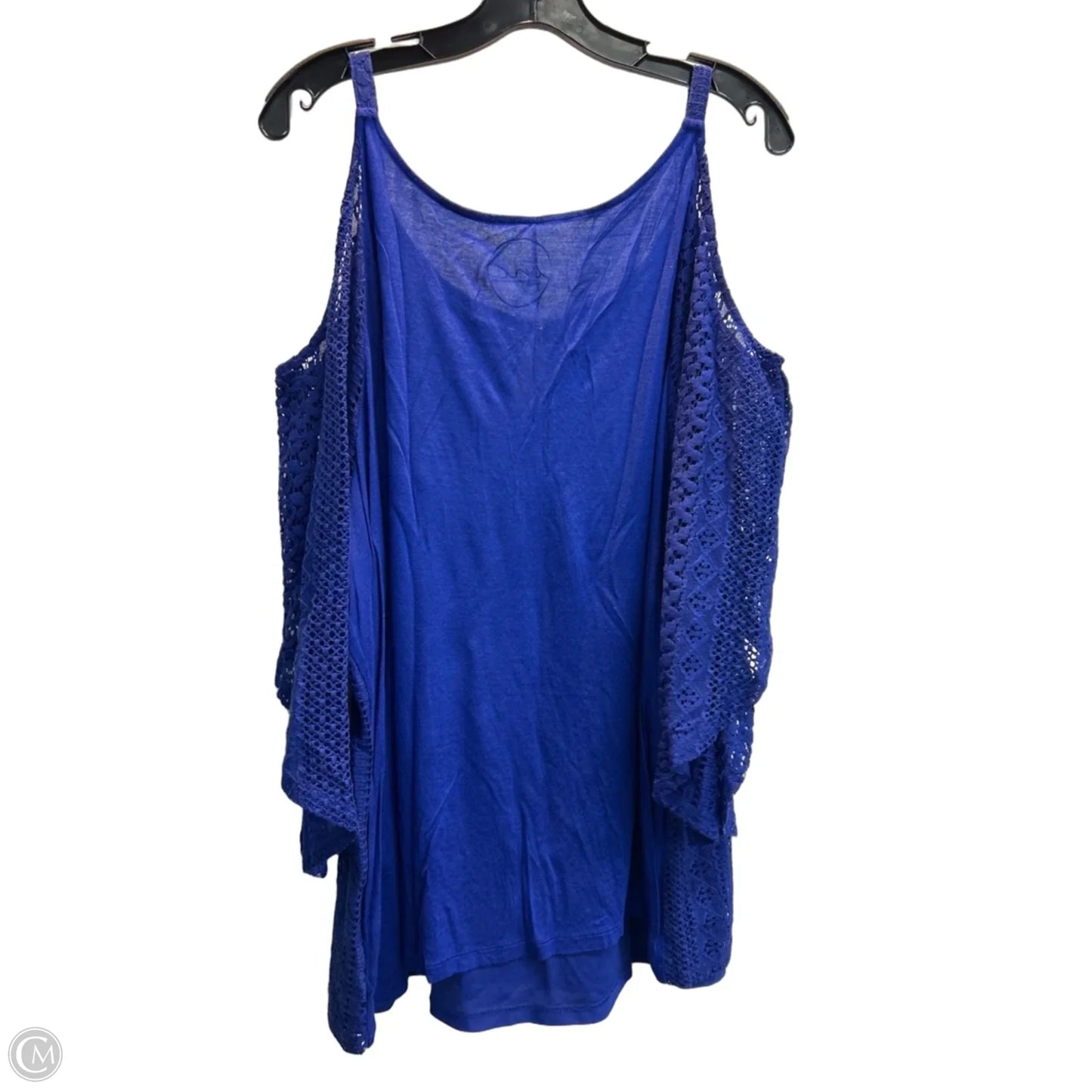 Top Long Sleeve By Inc In Blue, Size: 3x