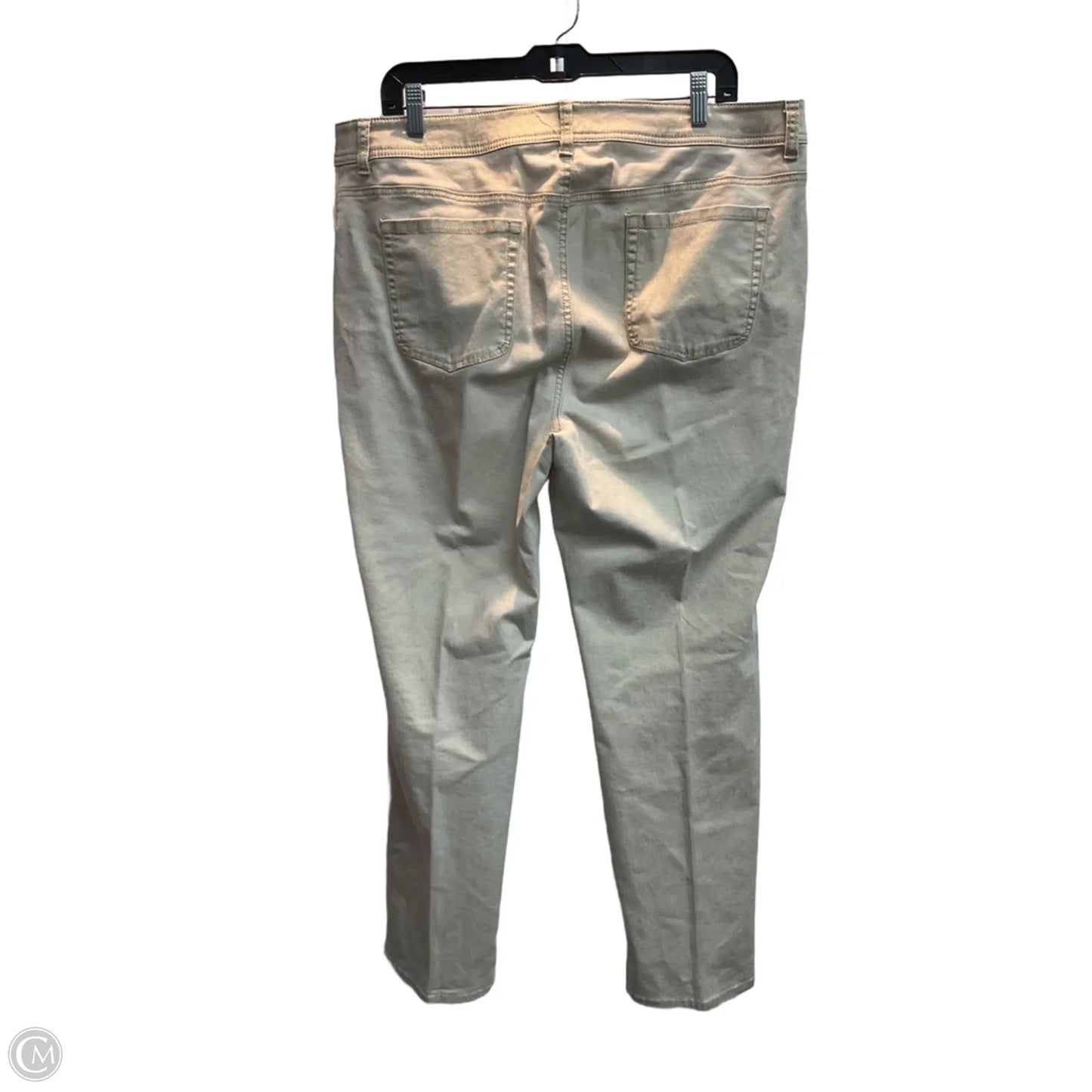 Jeans Skinny By Chicos In Gold, Size: 16