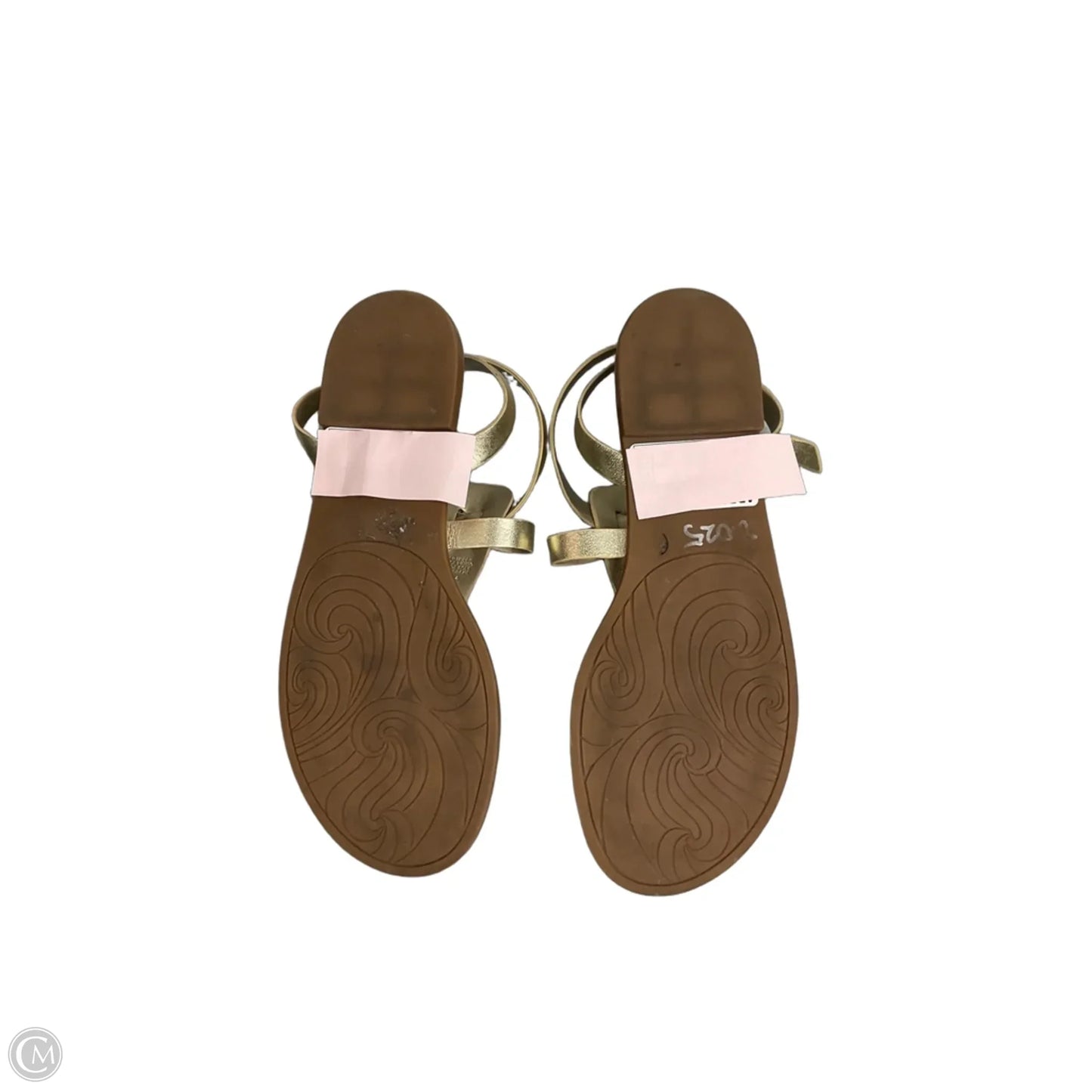 Sandals Flats By Copper Key In Gold, Size: 8