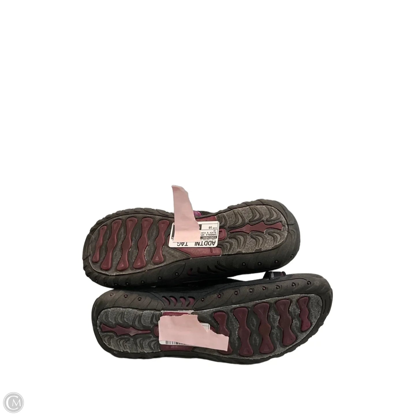 Sandals Sport By Skechers In Black & Purple, Size: 10