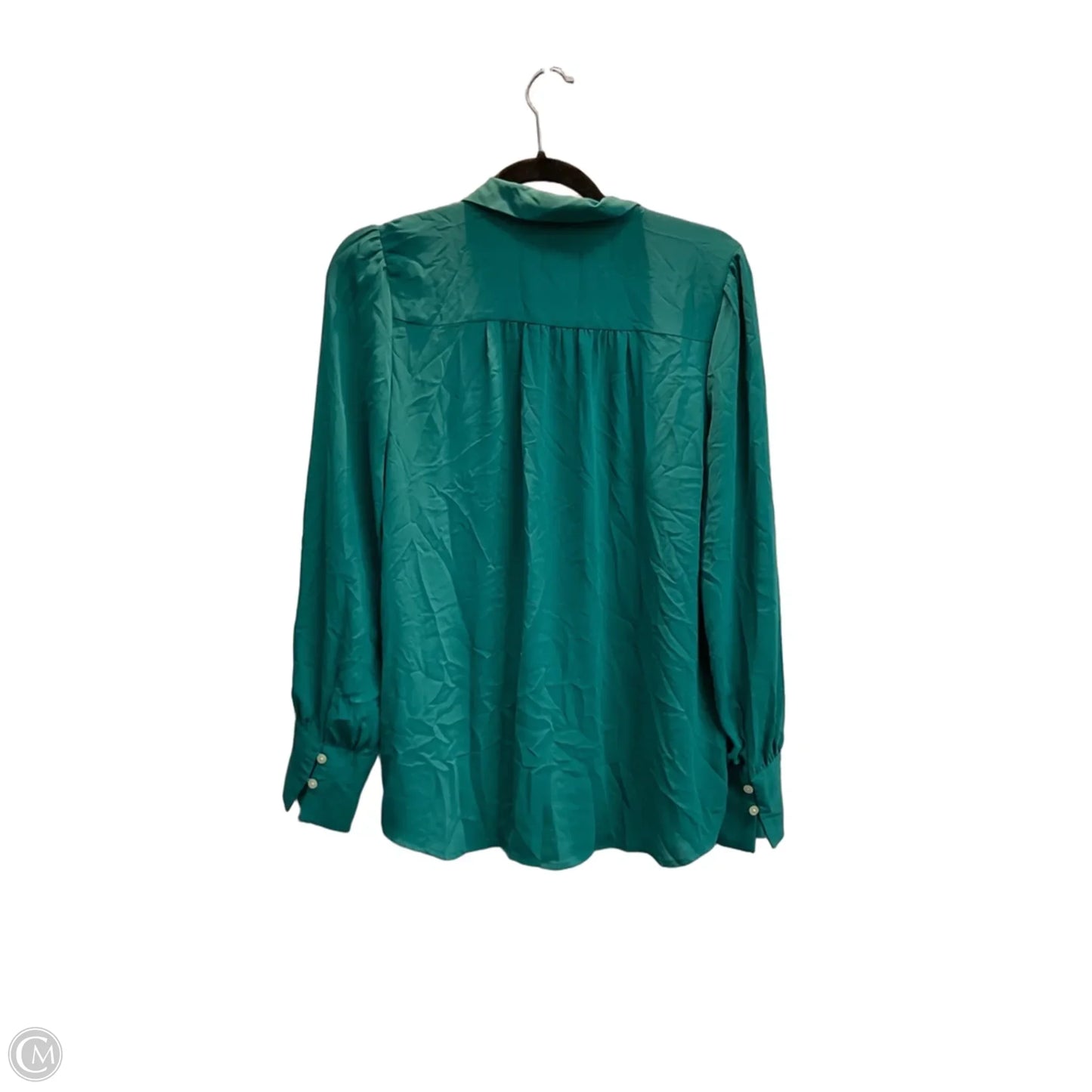 Blouse Long Sleeve By Loft In Teal, Size: M
