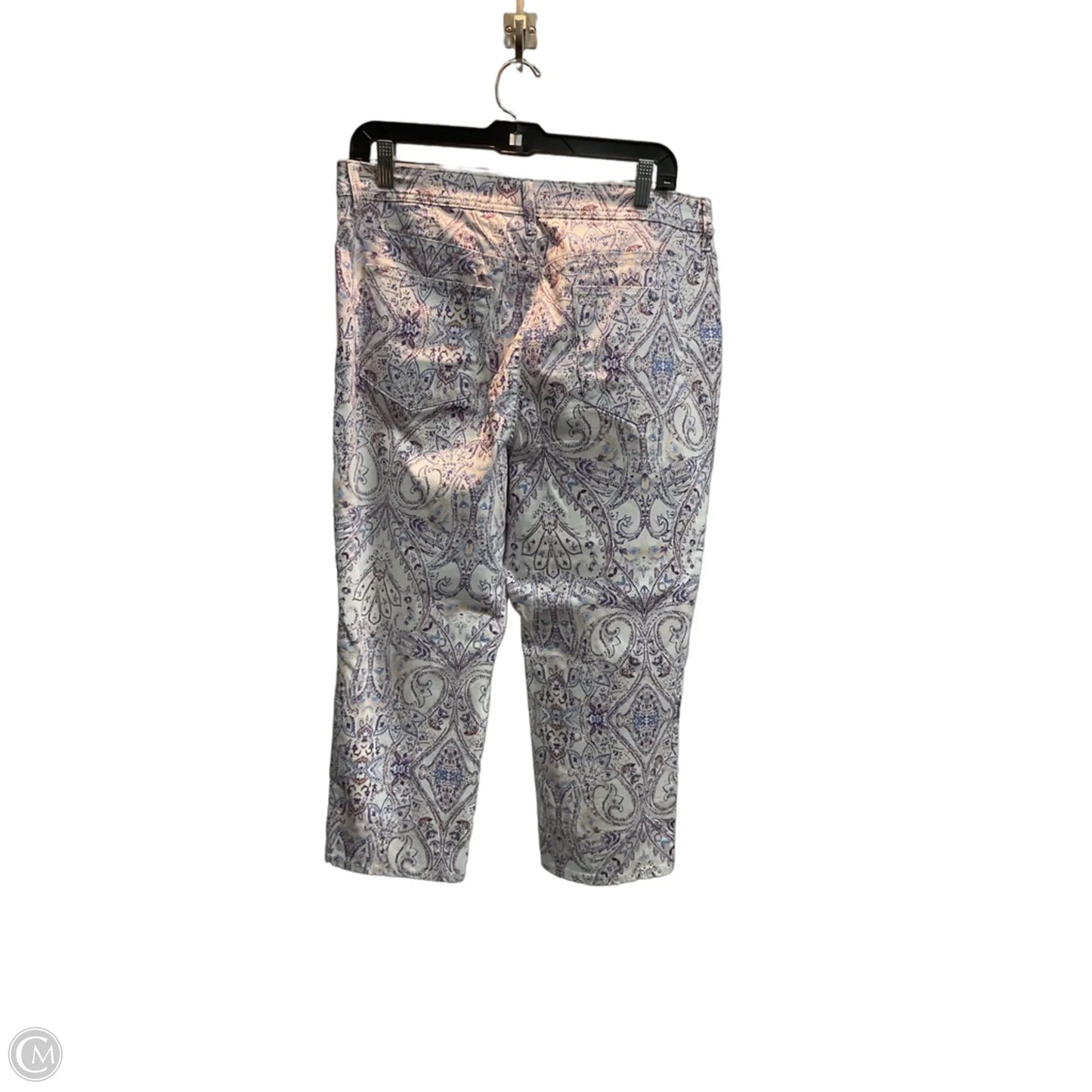 Pants Cropped By Chicos In Paisley Print, Size: 12p