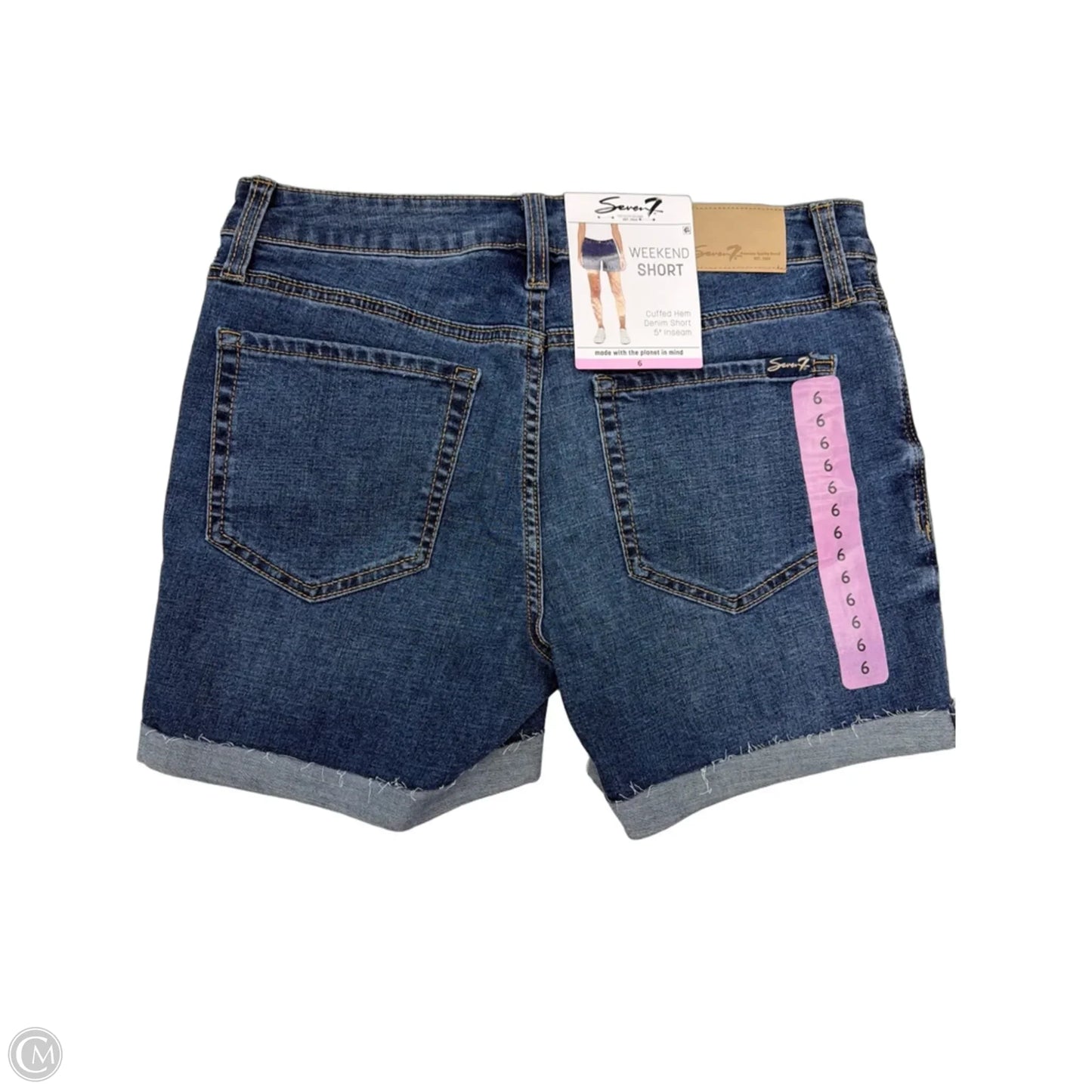 Shorts By Seven 7 In Blue Denim, Size: 6