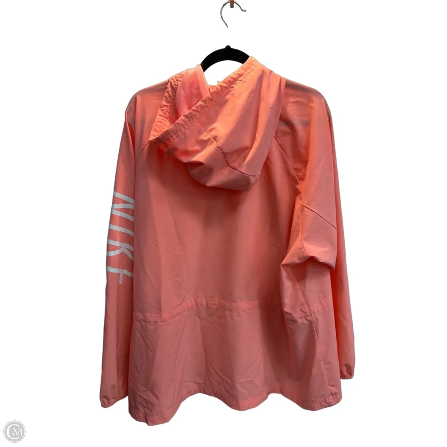 Jacket Windbreaker By Nike Apparel In Peach, Size: 2x