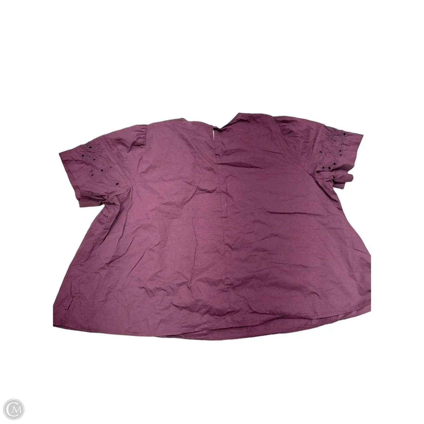 Top Short Sleeve By Lane Bryant In Purple, Size: 4x