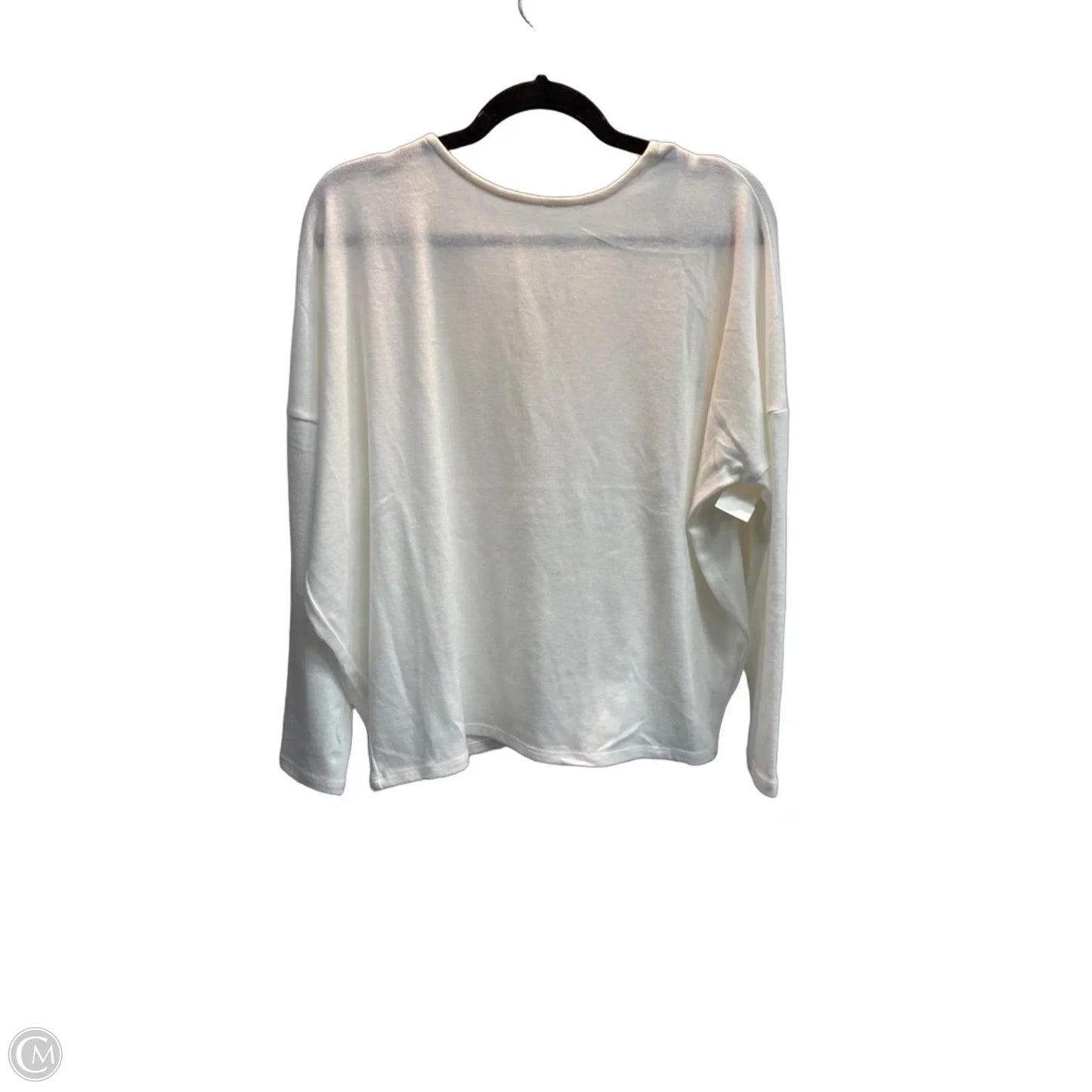 Top Long Sleeve By Francesca’s In White, Size: S