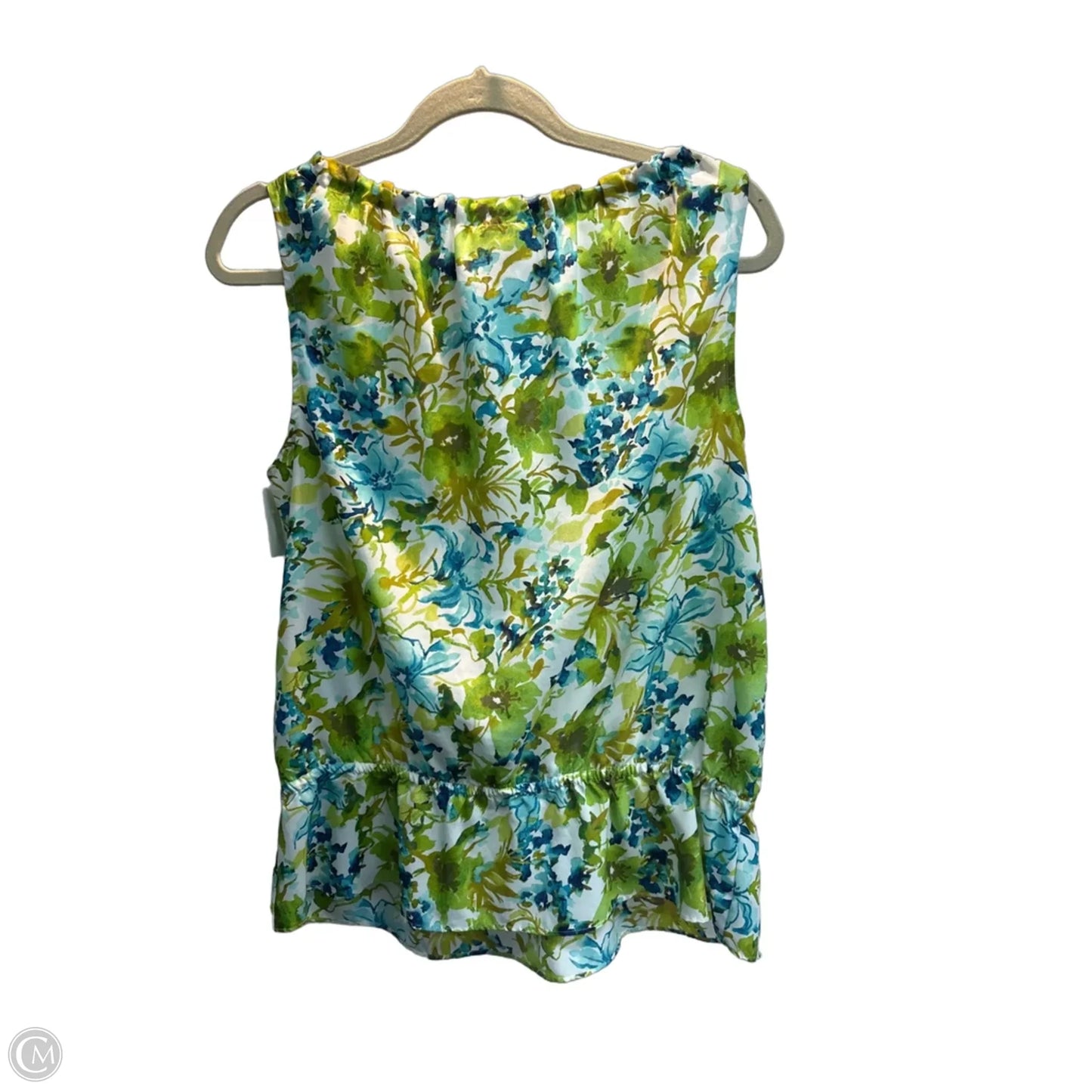 Top Sleeveless By Loft In Floral Print, Size: M