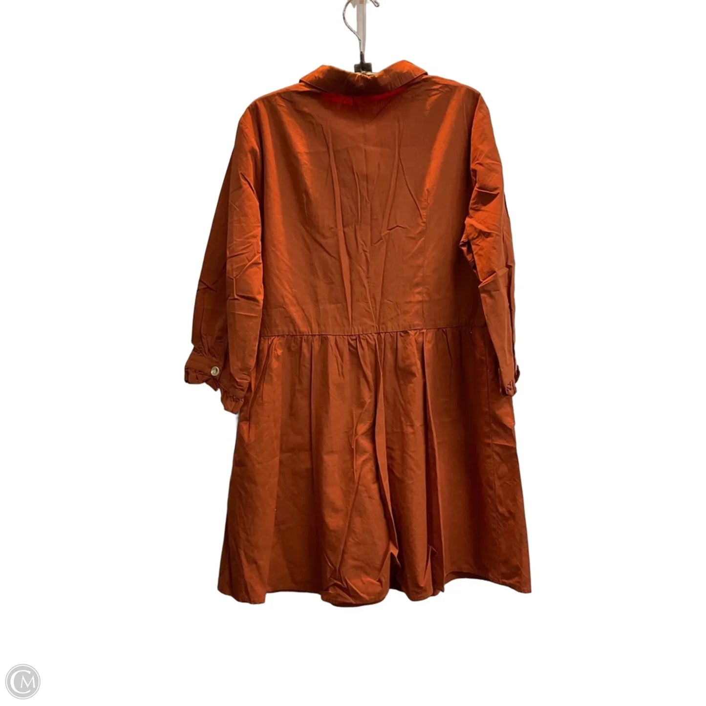Dress Casual Midi By Allegra K In Orange, Size: M