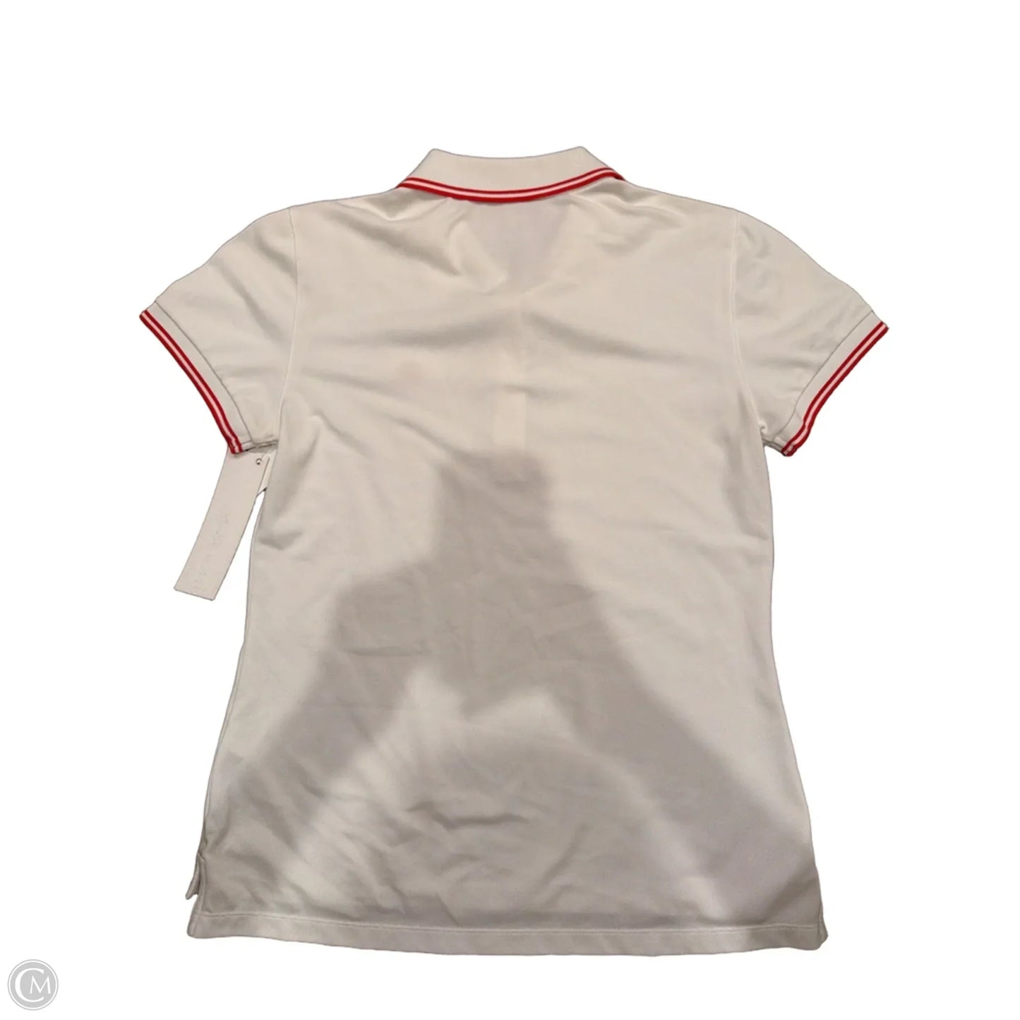 Top Short Sleeve Designer By Tory Burch In White, Size: M