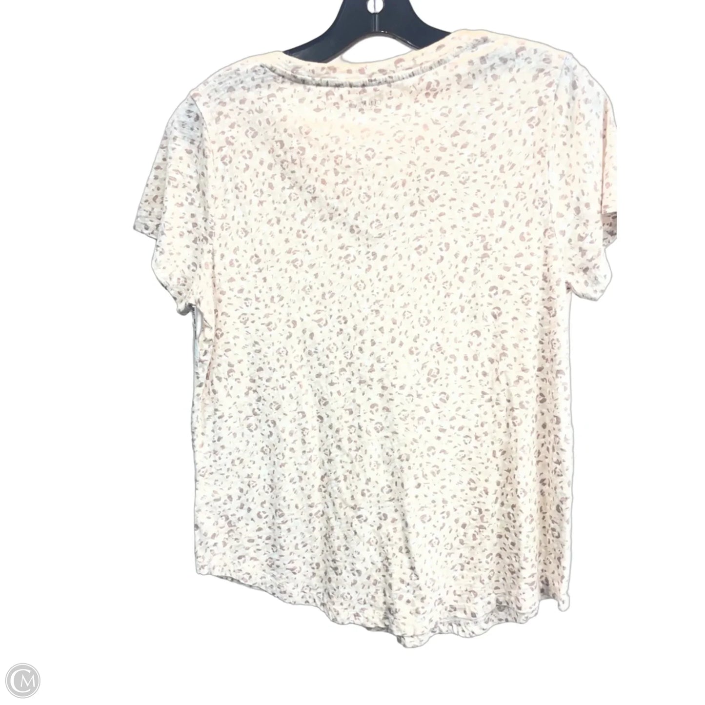 Top Short Sleeve Basic By Old Navy In Animal Print, Size: M