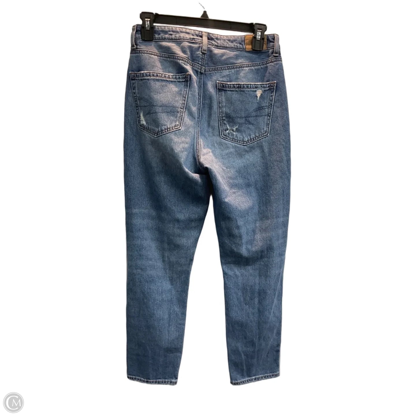 Jeans Straight By American Eagle In Blue, Size: 2p