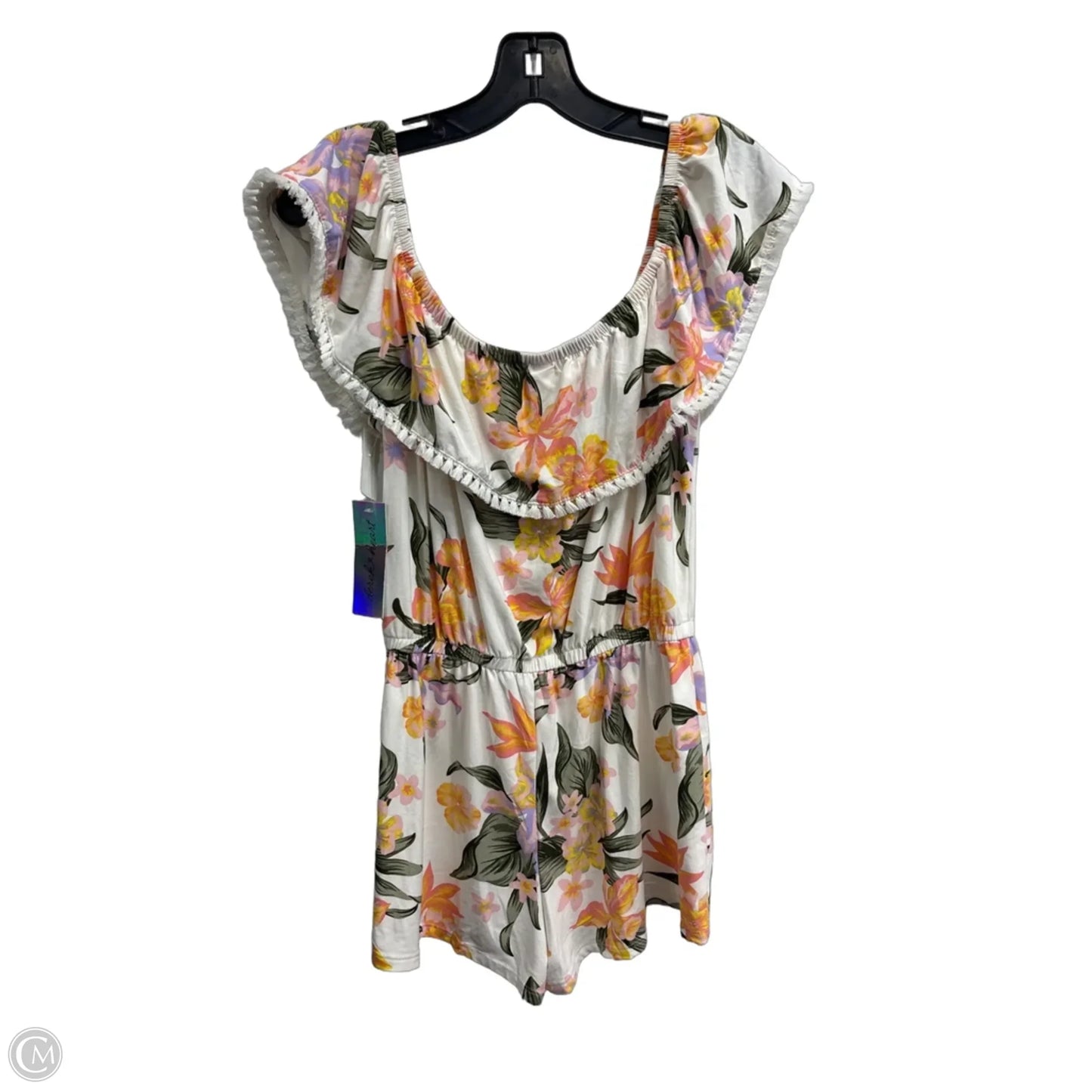 Romper By Derek Heart In Floral Print, Size: M