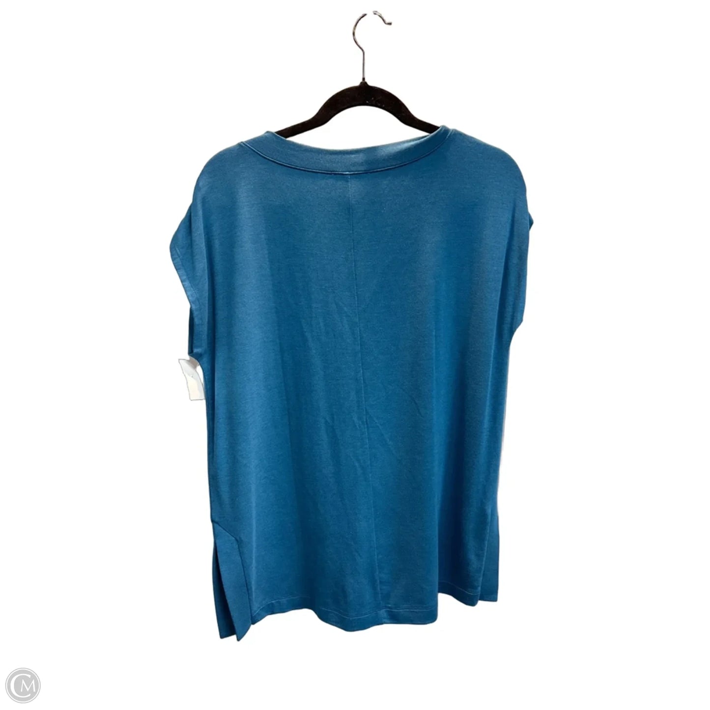 Top Short Sleeve By Loft In Blue, Size: S