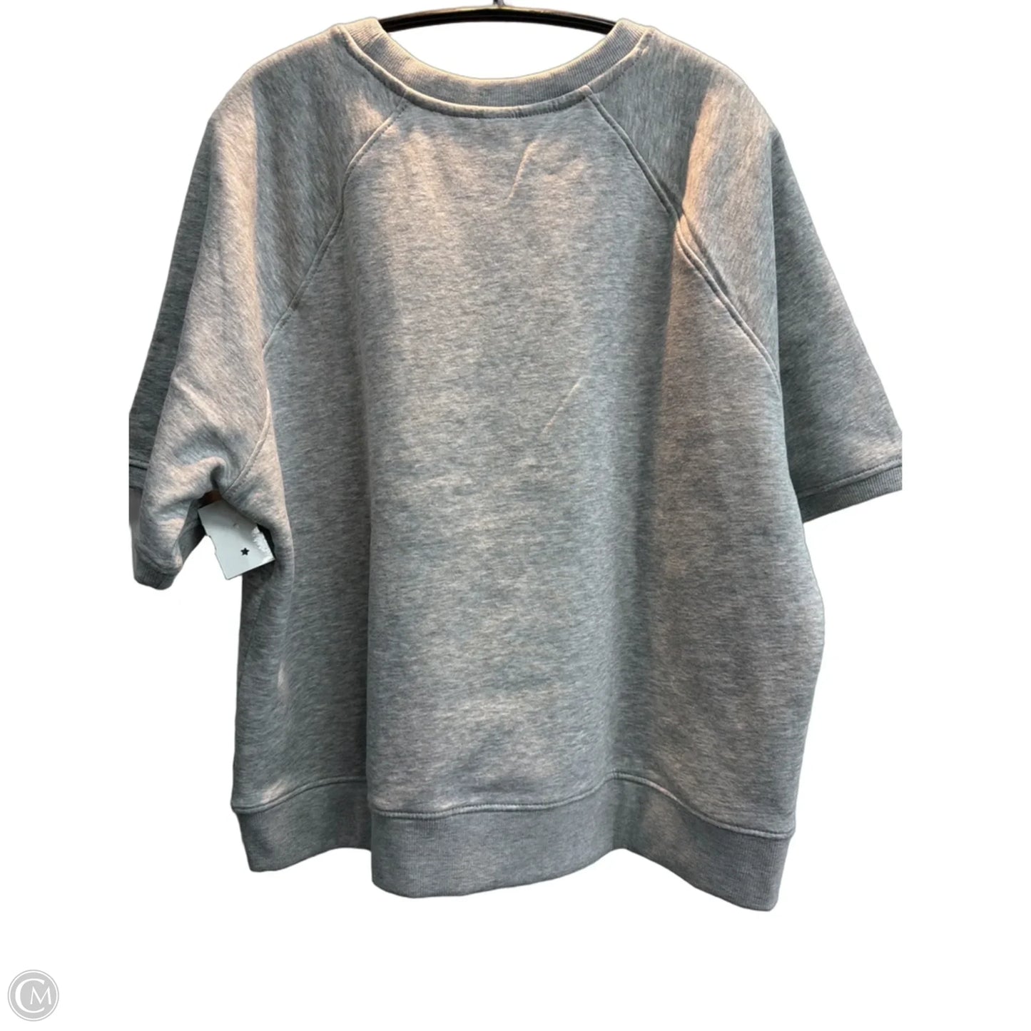 Top Short Sleeve By H&m In Grey, Size: M