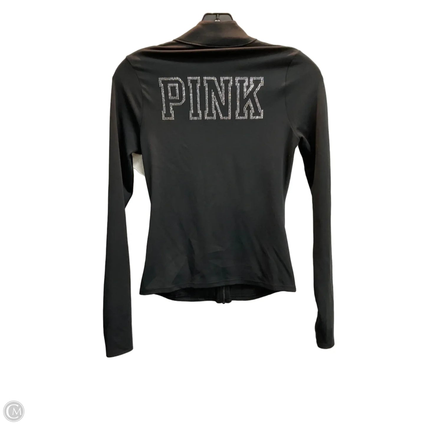 Athletic Jacket By Pink In Black, Size: Xs