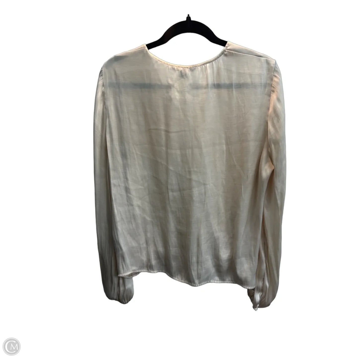 Top Long Sleeve By Banana Republic In Beige, Size: L
