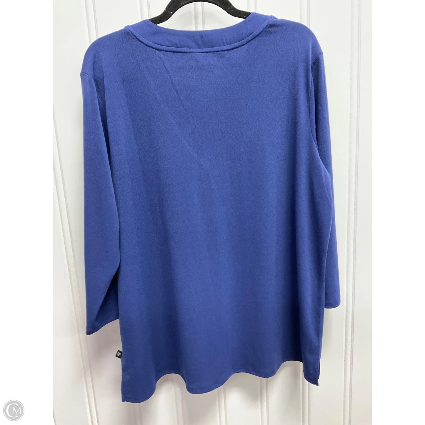 Top Long Sleeve By Banana Republic In Blue, Size: Xl