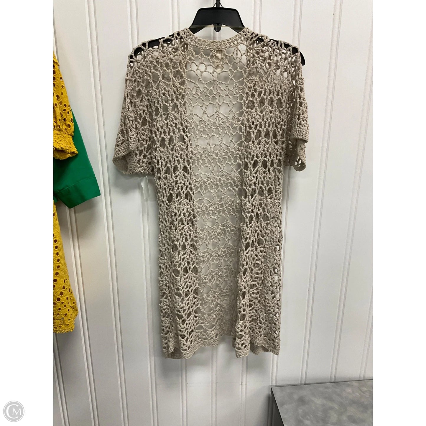 Cardigan By Chicos In Tan, Size: Xxl