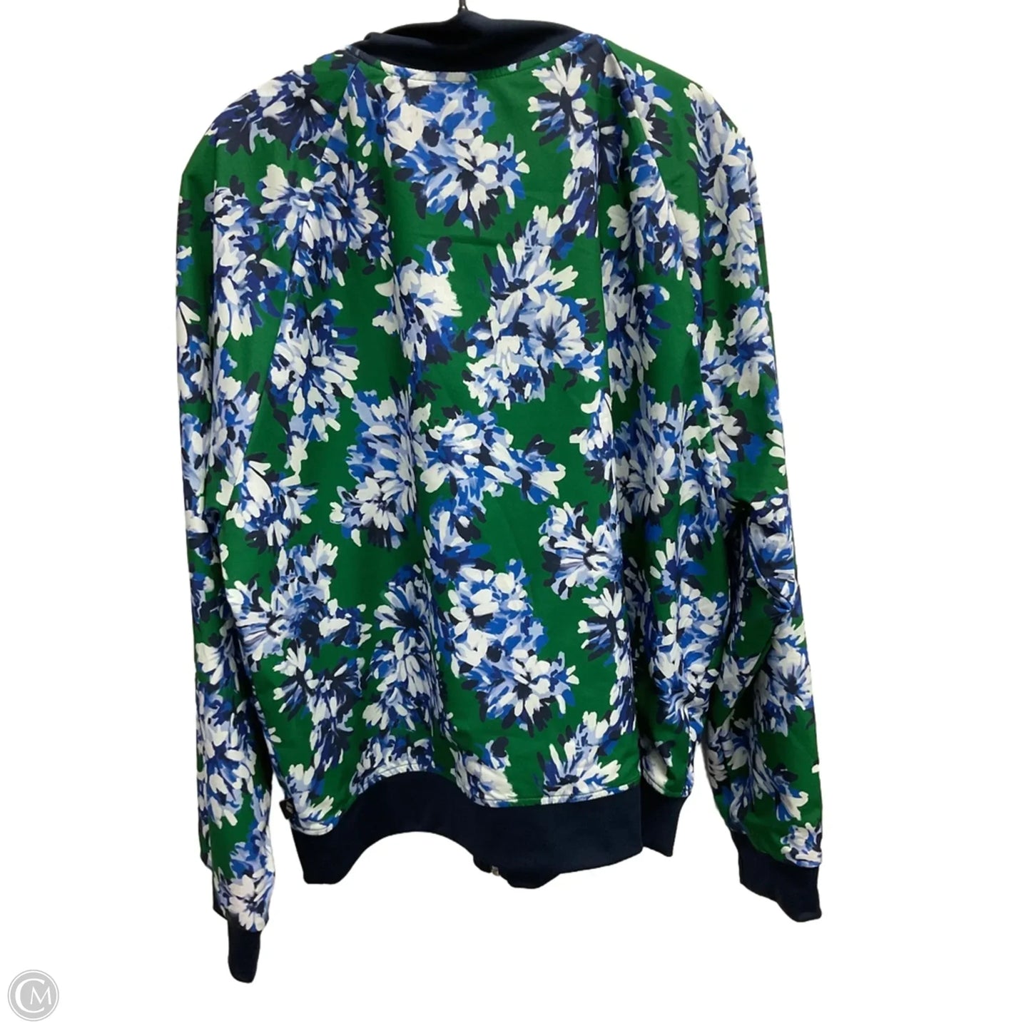 Athletic Jacket By Skechers In Blue & Green, Size: Xl