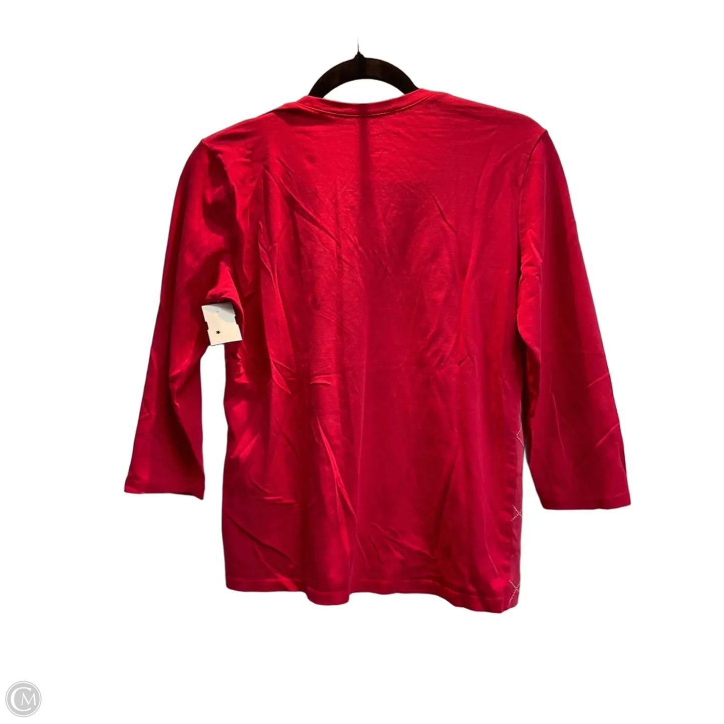 Top Long Sleeve By Talbots In Pink & Red, Size: S