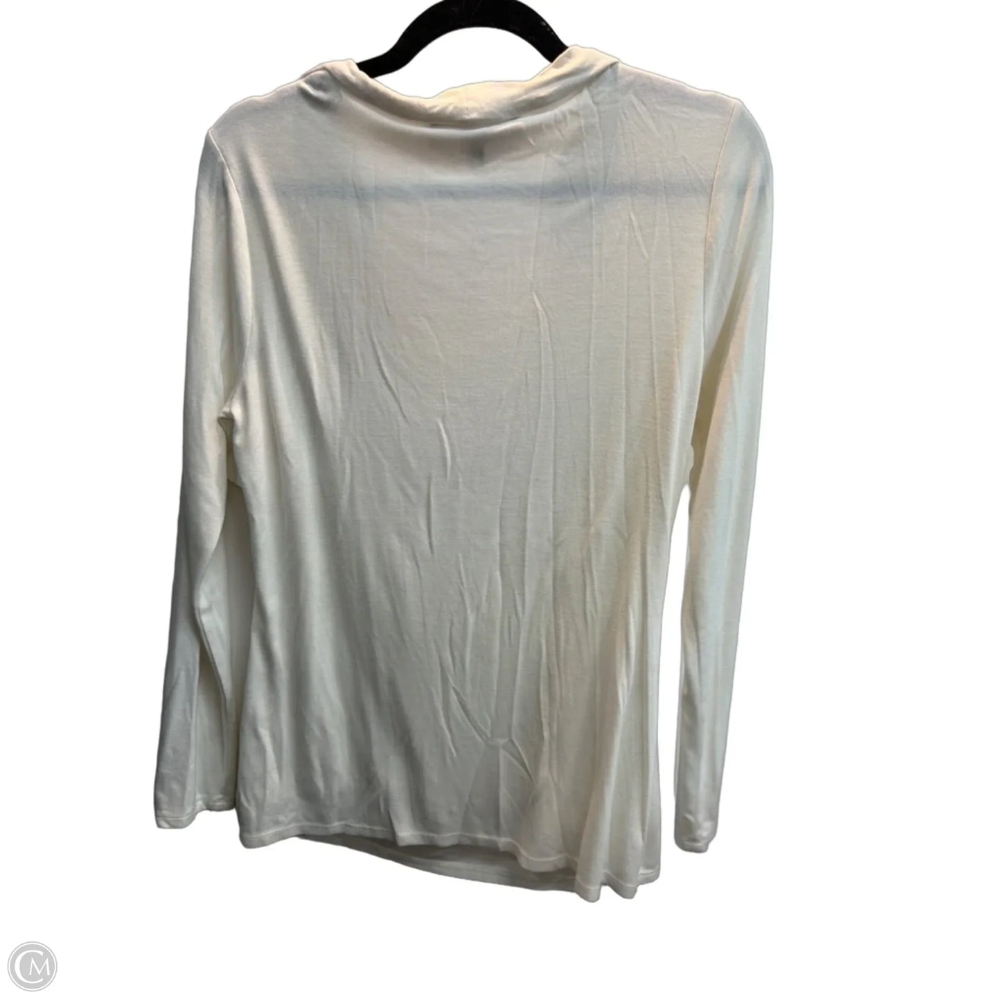 Top Long Sleeve By White House Black Market In White, Size: M