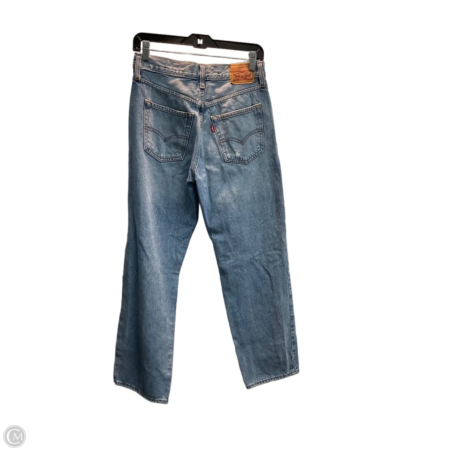 Jeans Straight By Levis In Blue Denim, Size: 2