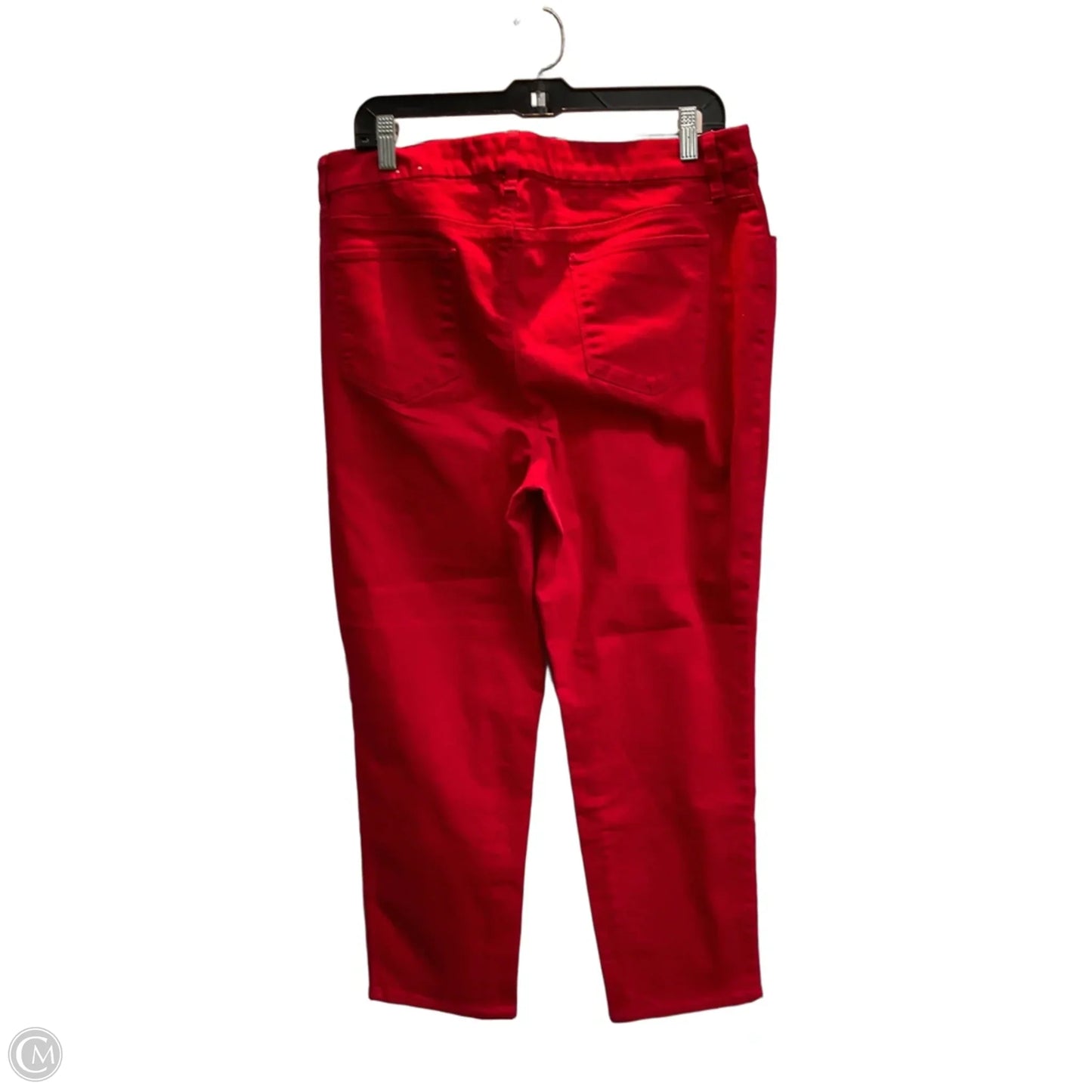 Jeans Straight By Chicos In Red, Size: L