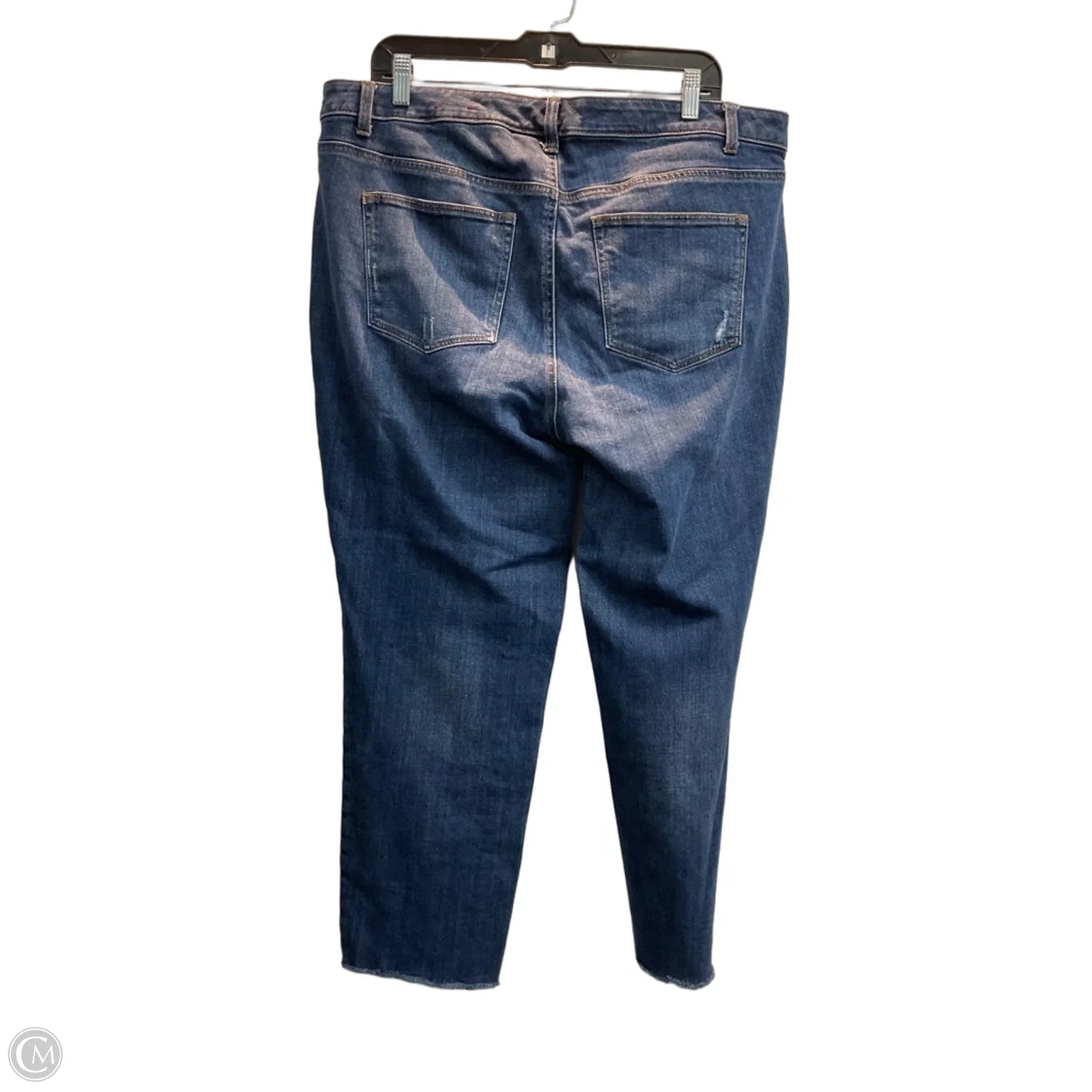 Jeans Cropped By Talbots In Blue Denim, Size: 16