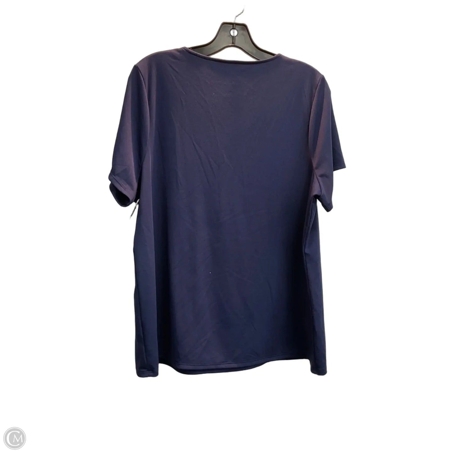 Top Short Sleeve Basic By Coldwater Creek In Navy, Size: Xl