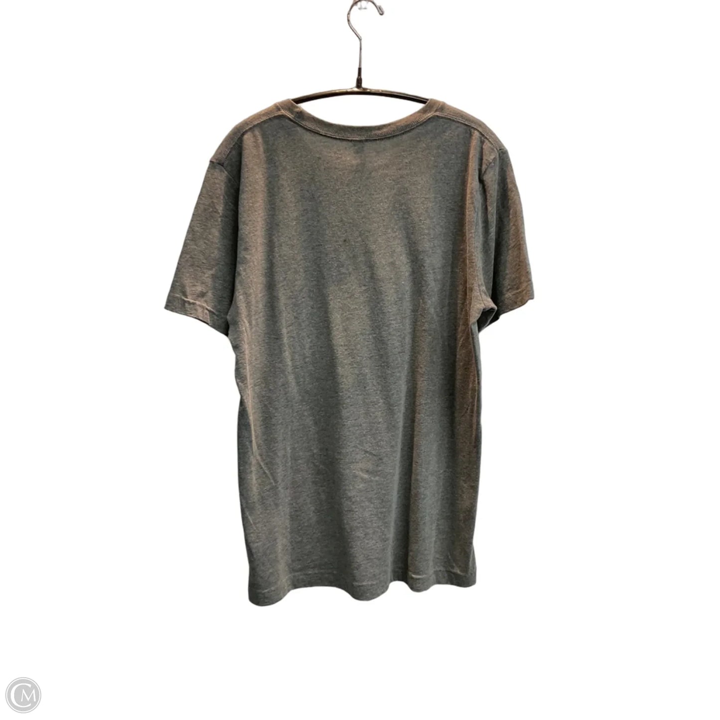 Top Short Sleeve By Canvas In Grey, Size: M