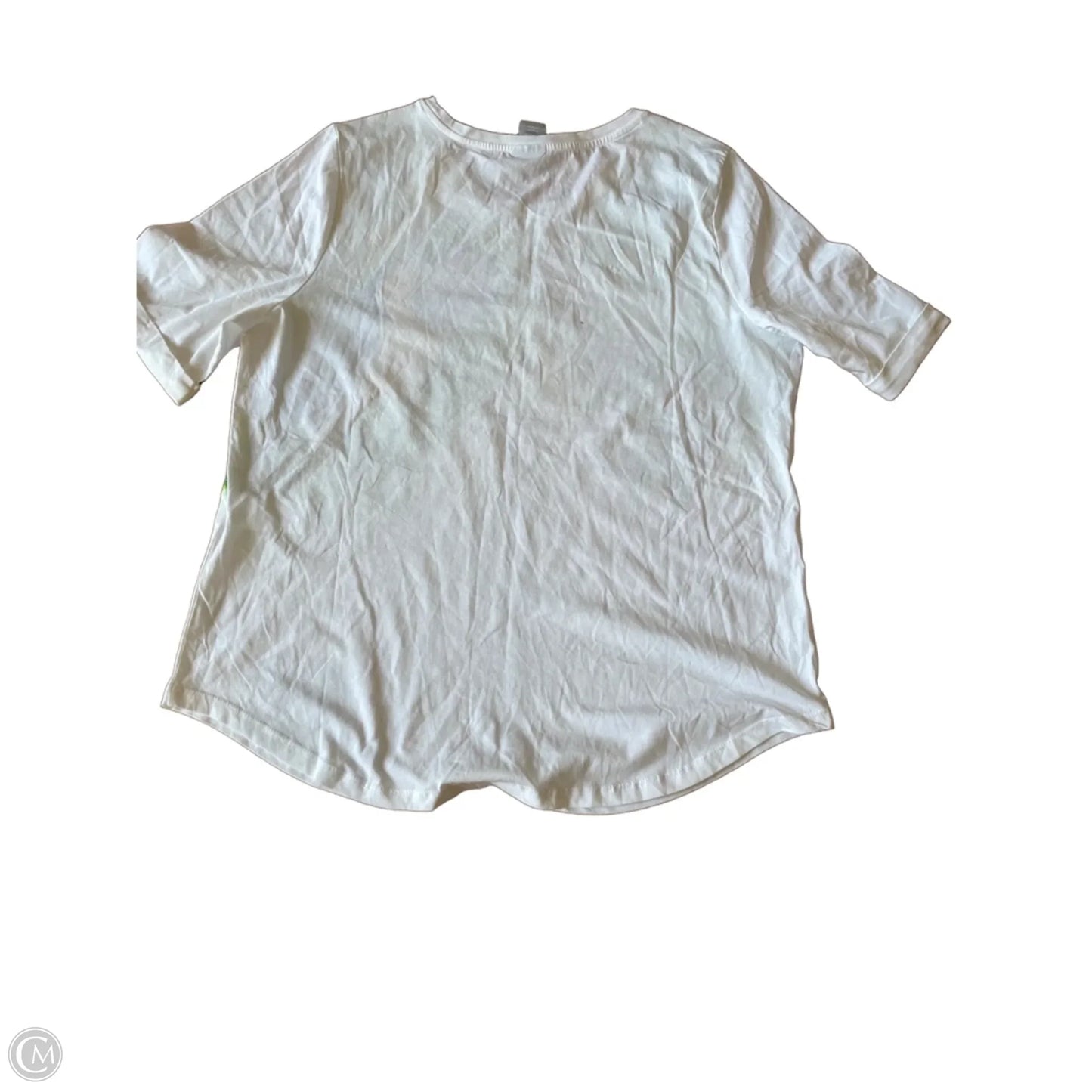 Top Short Sleeve By Chicos In Tropical Print, Size: M