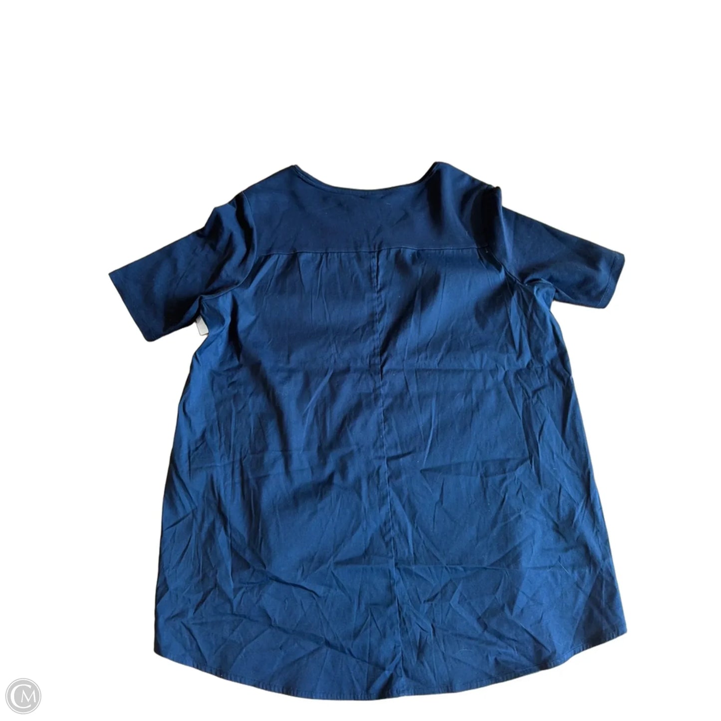 Top Short Sleeve By Chicos In Black, Size: L