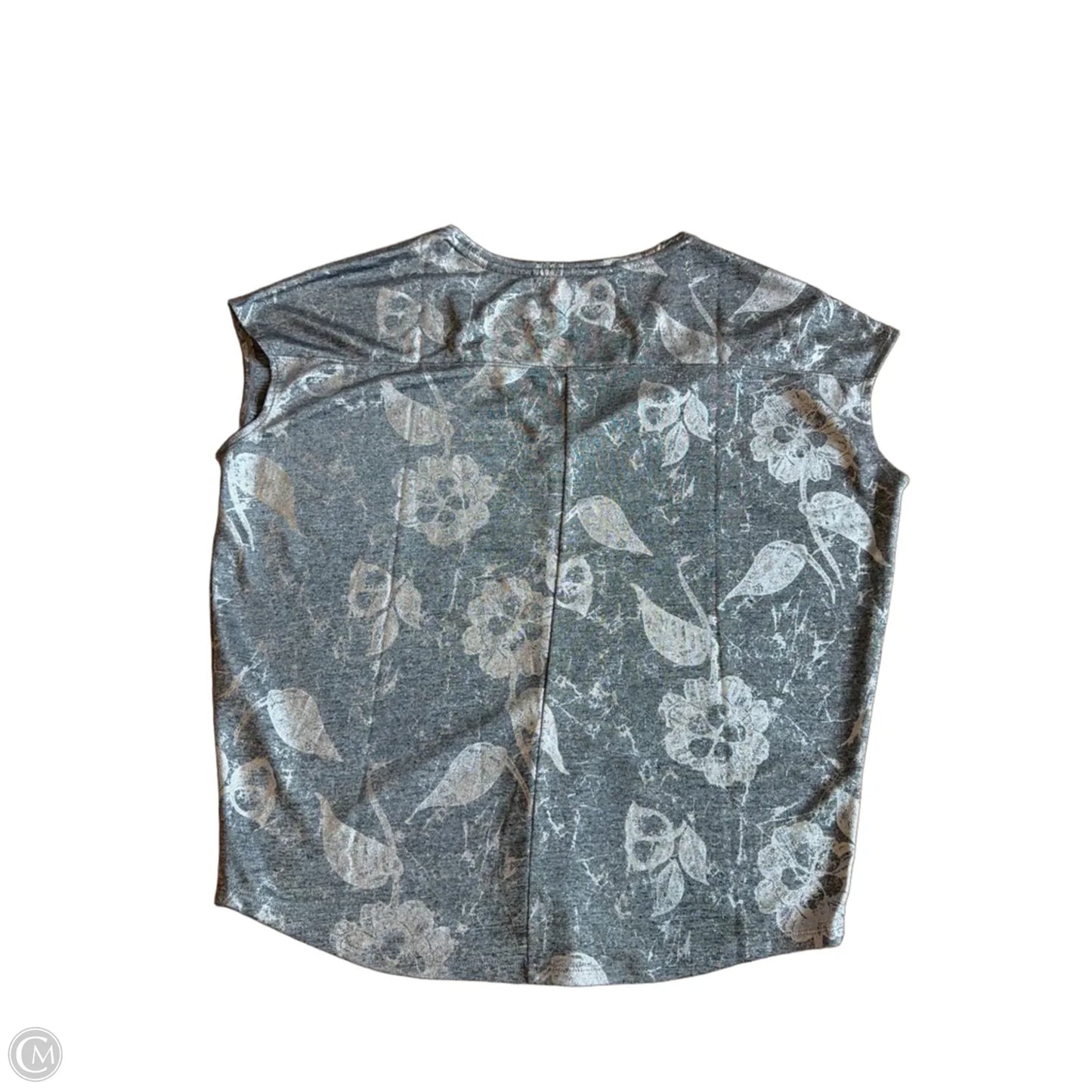 Top Short Sleeve By White House Black Market In Silver, Size: S