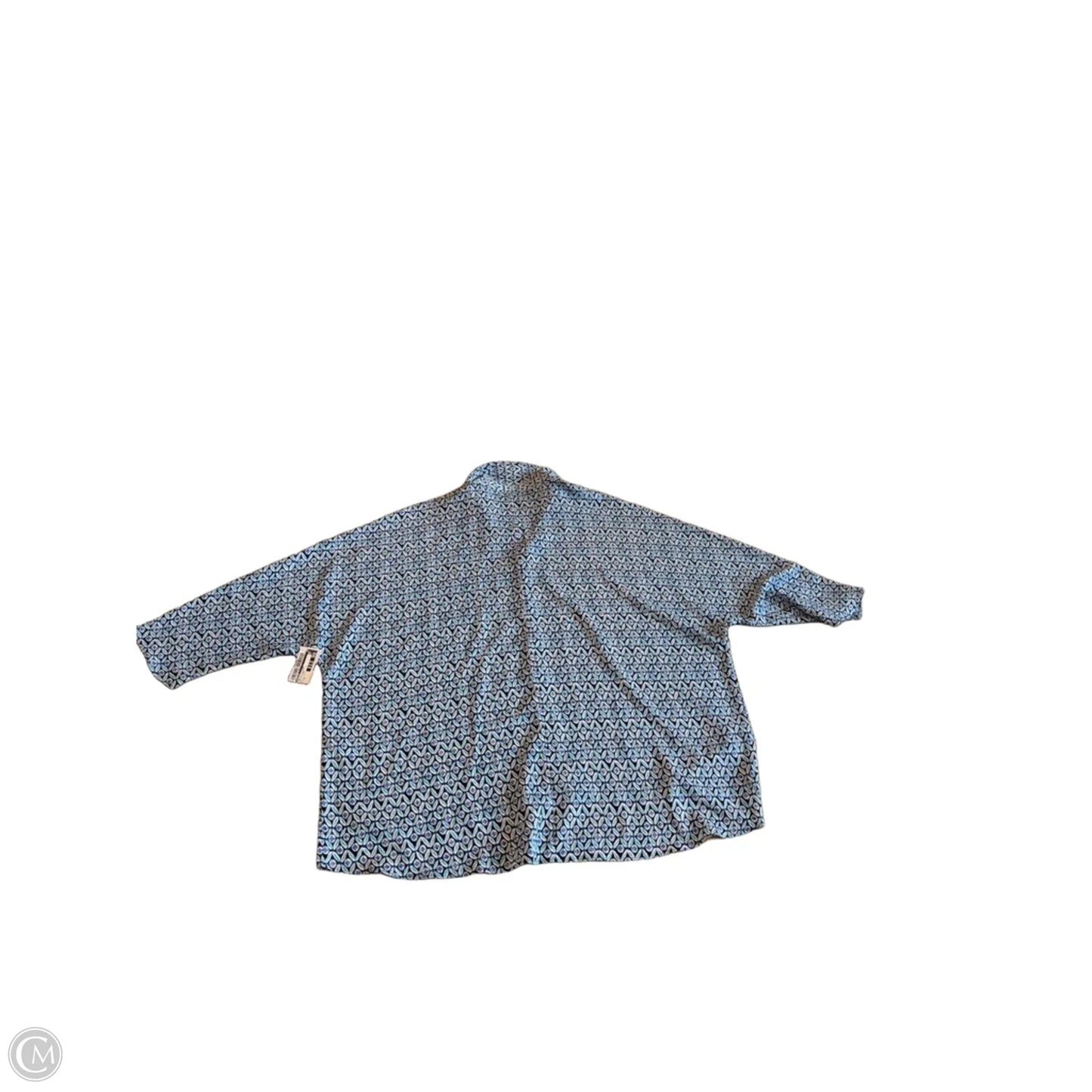 Top 3/4 Sleeve By Chicos In Blue & Green, Size: M