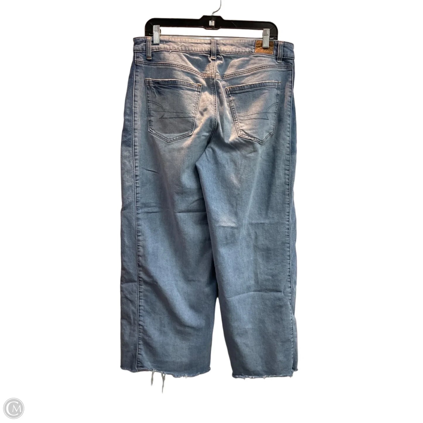 Jeans Wide Leg By American Eagle In Blue, Size: 10