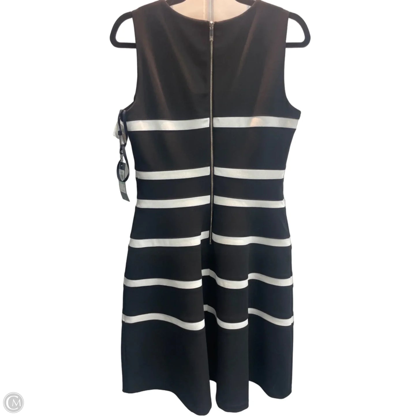 Dress Casual Midi By Tommy Hilfiger In Striped Pattern, Size: 8